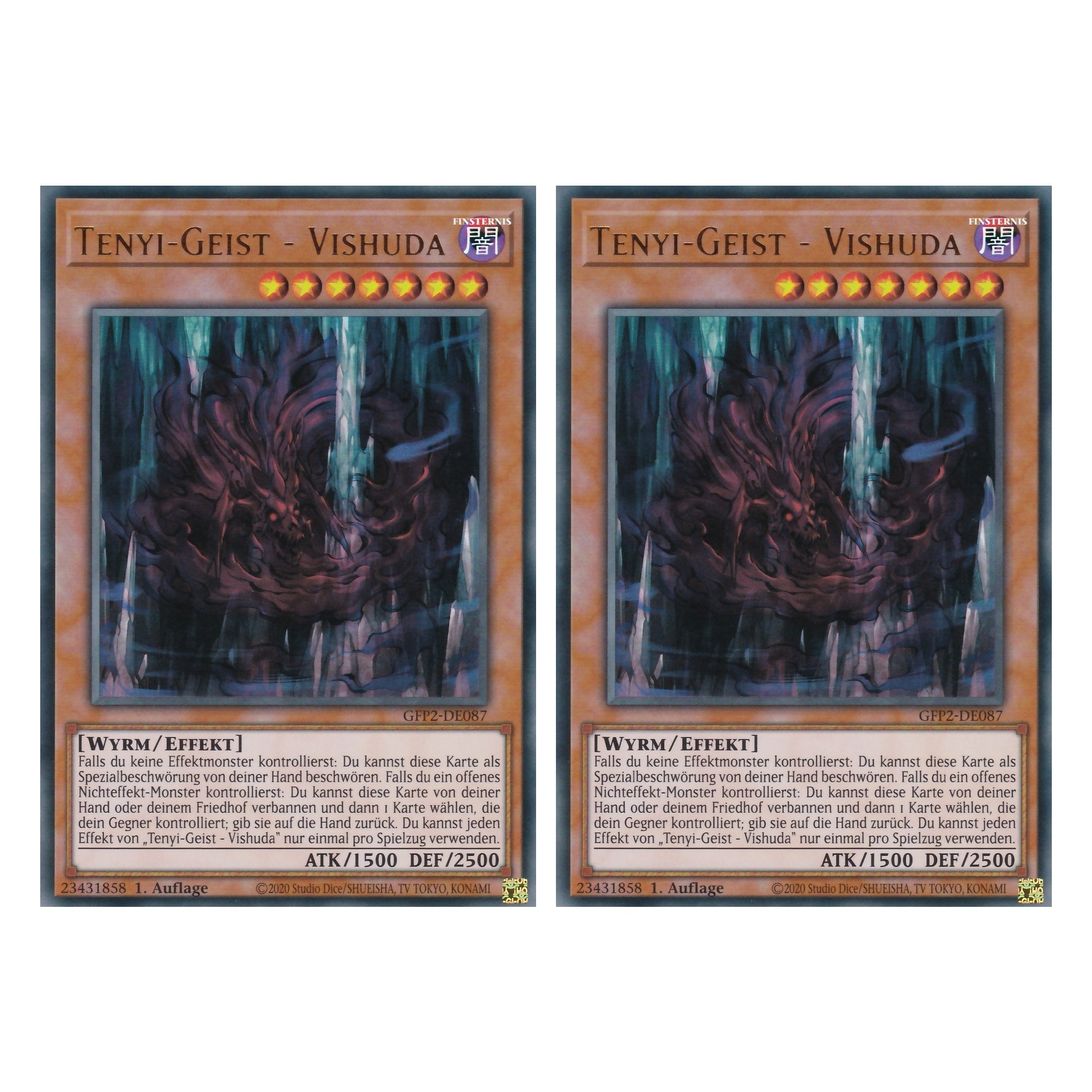 Tenyi-Geist - Vishuda - GFP2-DE087 - Ultra Rare - Deutsch - 1. Auflage - Ghost from the Past II The Second Hunting - Yu-Gi-Oh! - Duo Set (2 Stück)