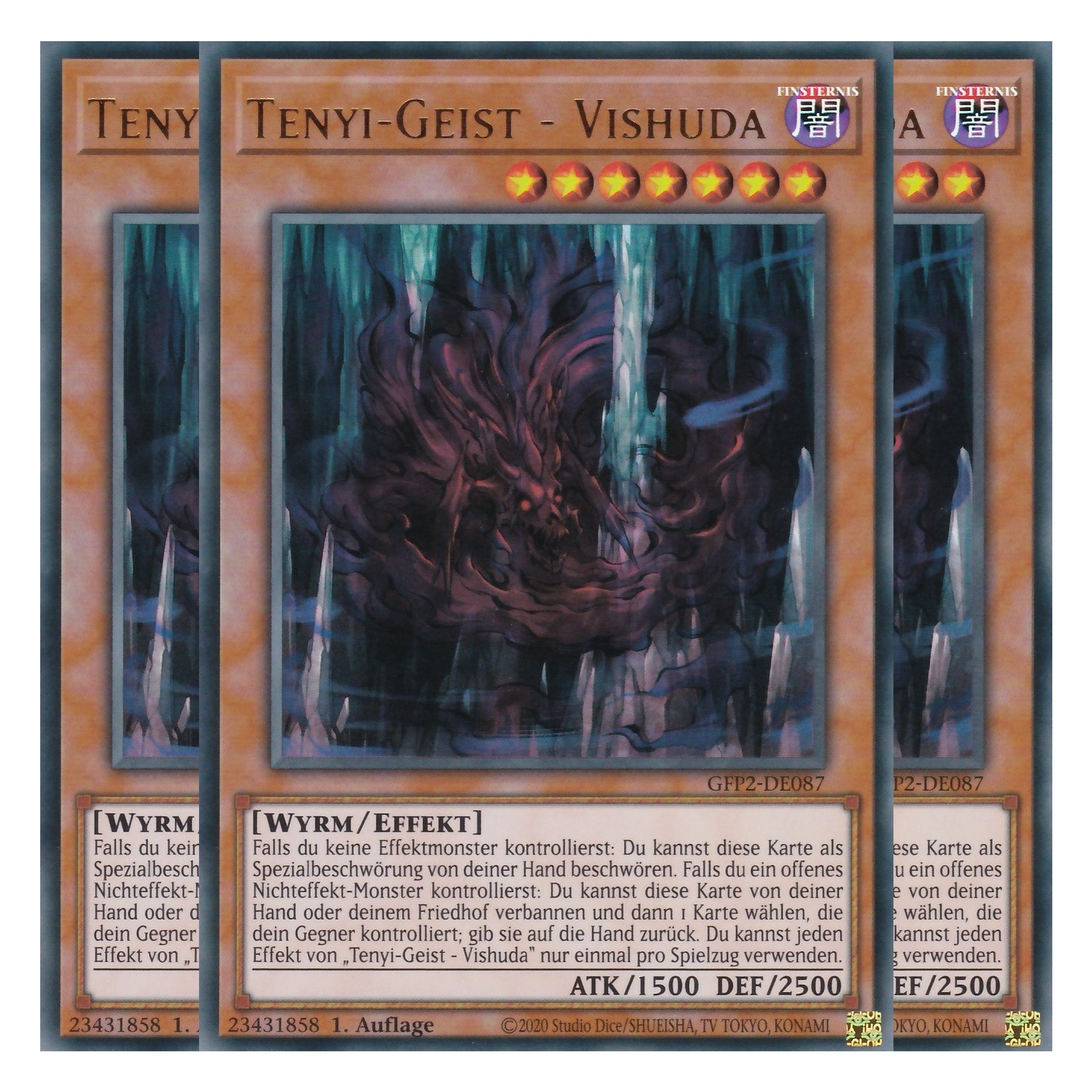 Tenyi-Geist - Vishuda - GFP2-DE087 - Ultra Rare - Deutsch - 1. Auflage - Ghost from the Past II The Second Hunting - Yu-Gi-Oh! - Playset (3 Kopien)