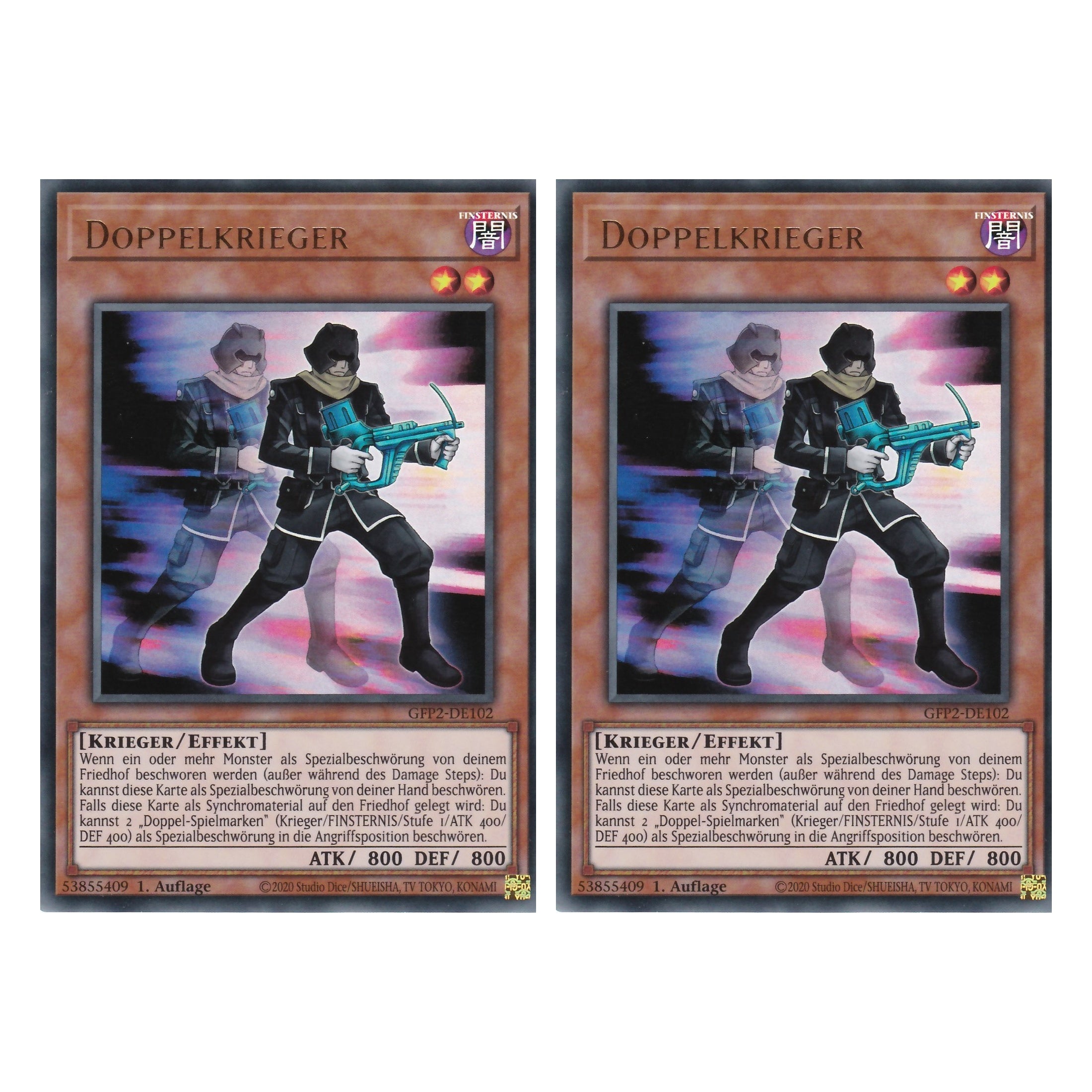 Doppelkrieger - GFP2-DE102 - Ultra Rare - Deutsch - 1. Auflage - Ghost from the Past II The Second Hunting - Yu-Gi-Oh! - Duo Set (2 Stück)