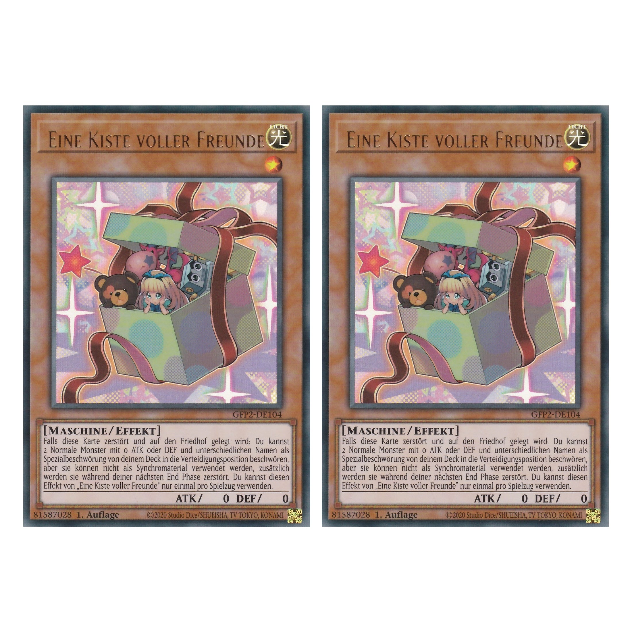 Eine Kiste voller Freunde - GFP2-DE104 - Ultra Rare - Deutsch - 1. Auflage - Ghost from the Past II The Second Hunting - Yu-Gi-Oh! - Duo Set (2 Stück)