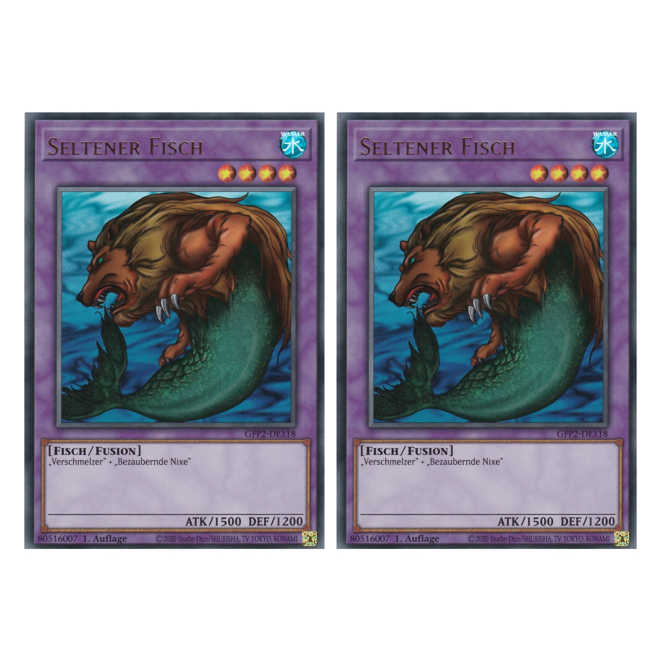 Seltener Fisch - GFP2-DE118 - Ultra Rare - Deutsch - 1. Auflage - Ghost from the Past II The Second Hunting - Yu-Gi-Oh! - Duo Set (2 Stück)