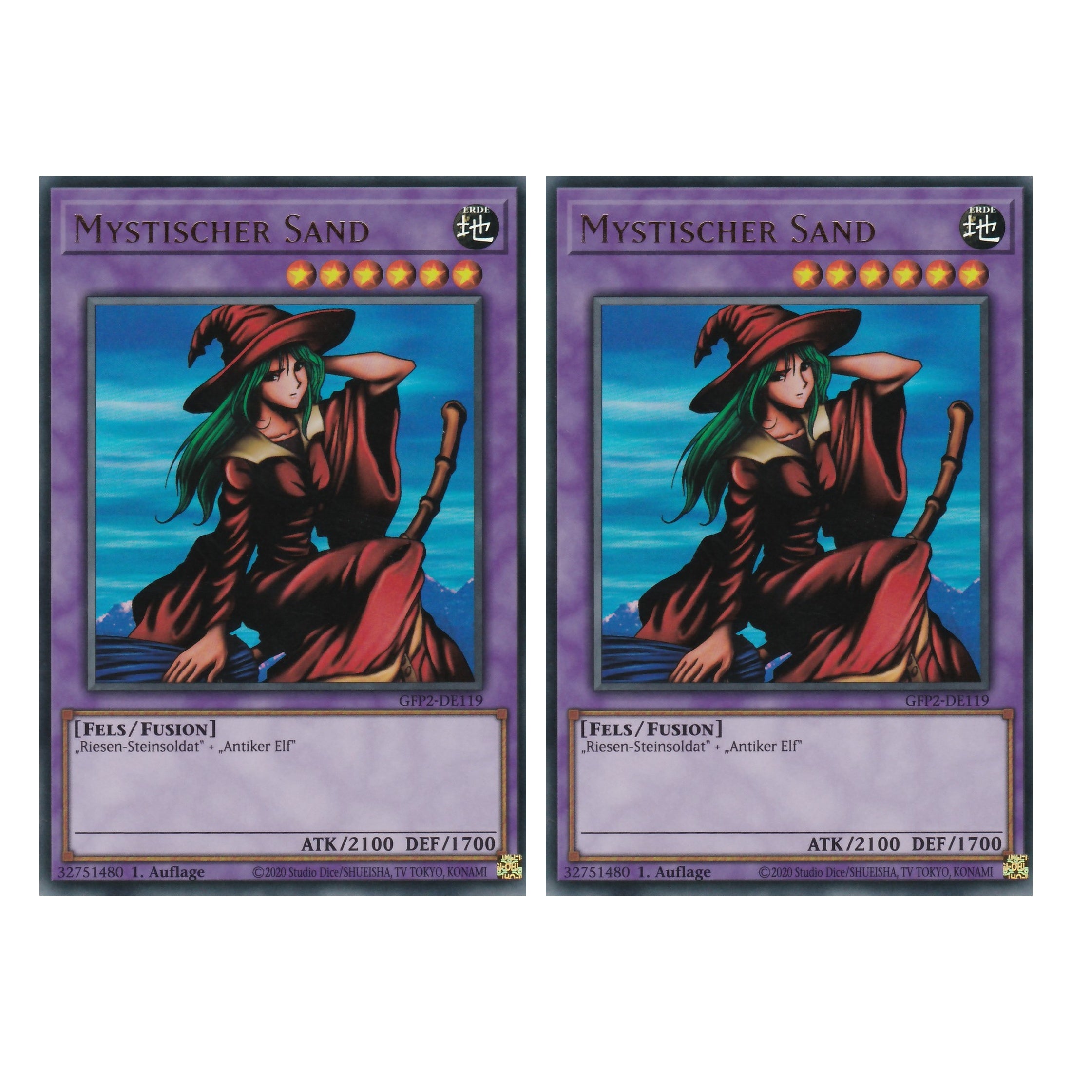 Mystischer Sand - GFP2-DE119 - Ultra Rare - Deutsch - 1. Auflage - Ghost from the Past II The Second Hunting - Yu-Gi-Oh! - Duo Set (2 Stück)