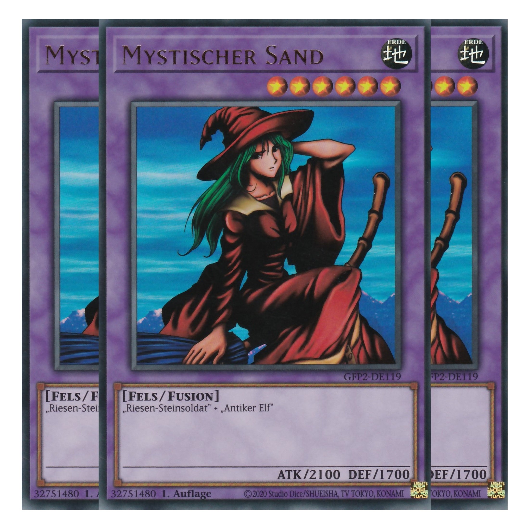 Mystischer Sand - GFP2-DE119 - Ultra Rare - Deutsch - 1. Auflage - Ghost from the Past II The Second Hunting - Yu-Gi-Oh! - Playset (3 Kopien)