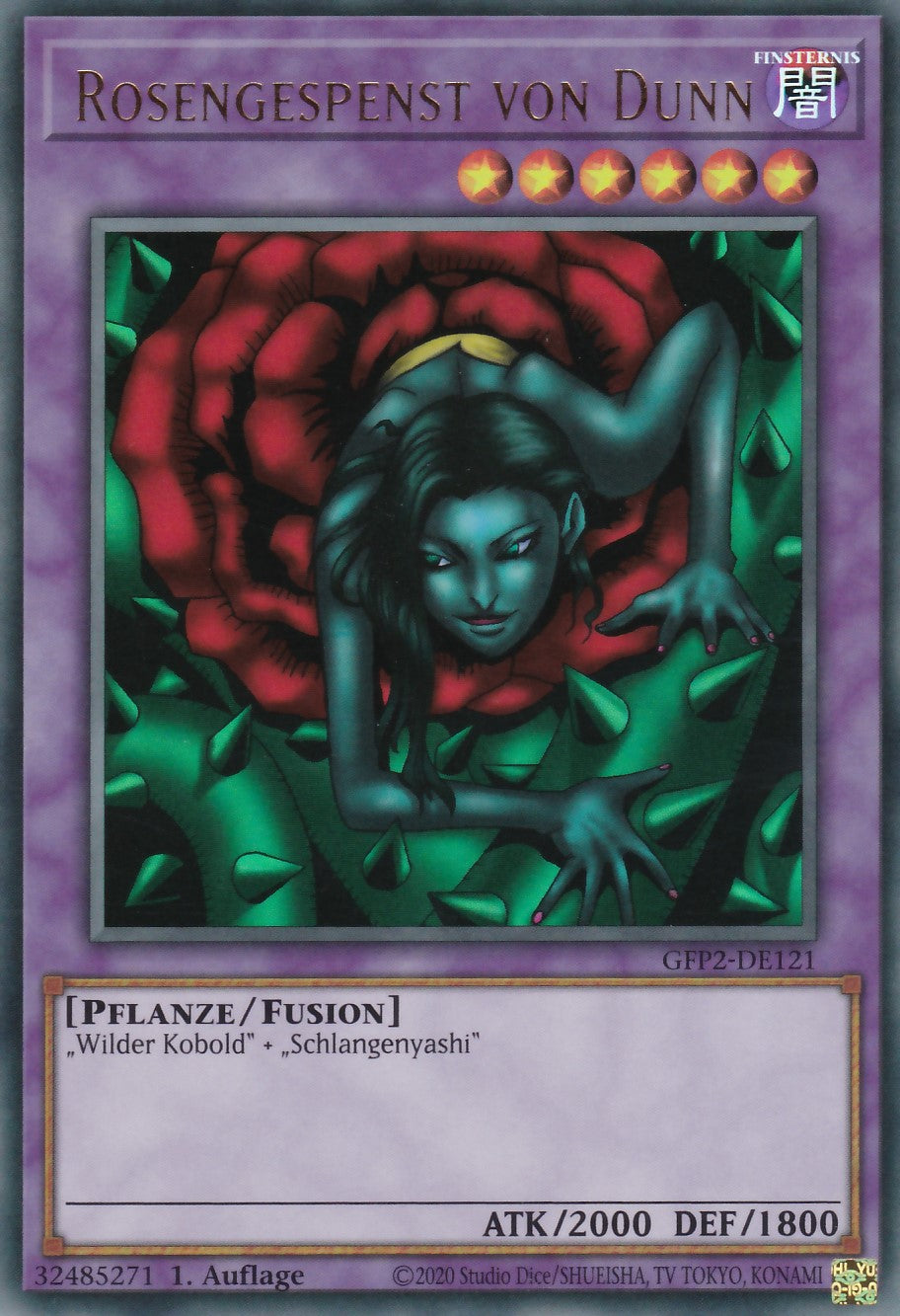 Rosengespenst von Dunn - GFP2-DE121 - Ultra Rare - Deutsch - 1. Auflage - Ghosts From the Past: The 2nd Haunting