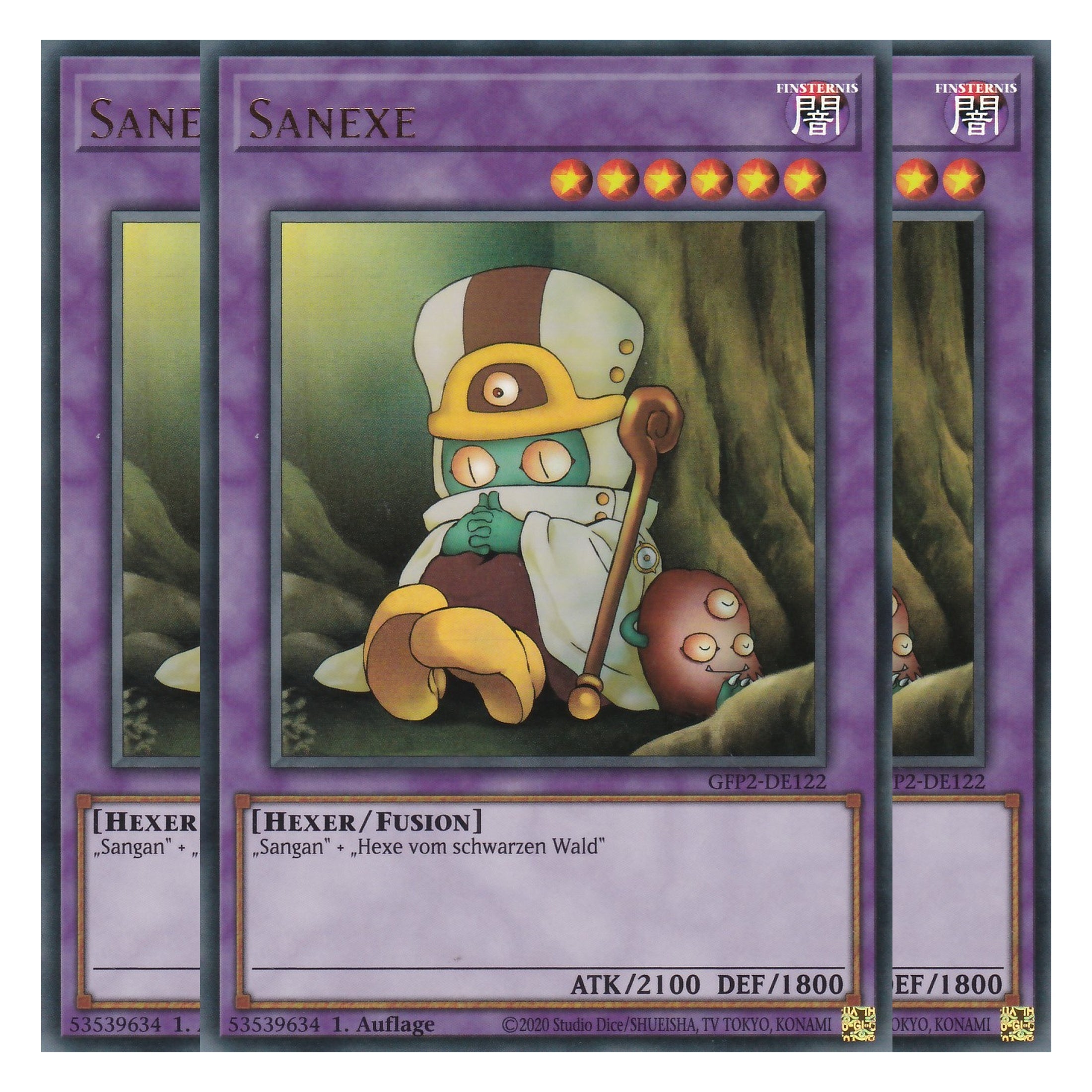 Sanexe - GFP2-DE122 - Ultra Rare - Deutsch - 1. Auflage - Ghost from the Past II The Second Hunting - Yu-Gi-Oh! - Playset (3 Kopien)