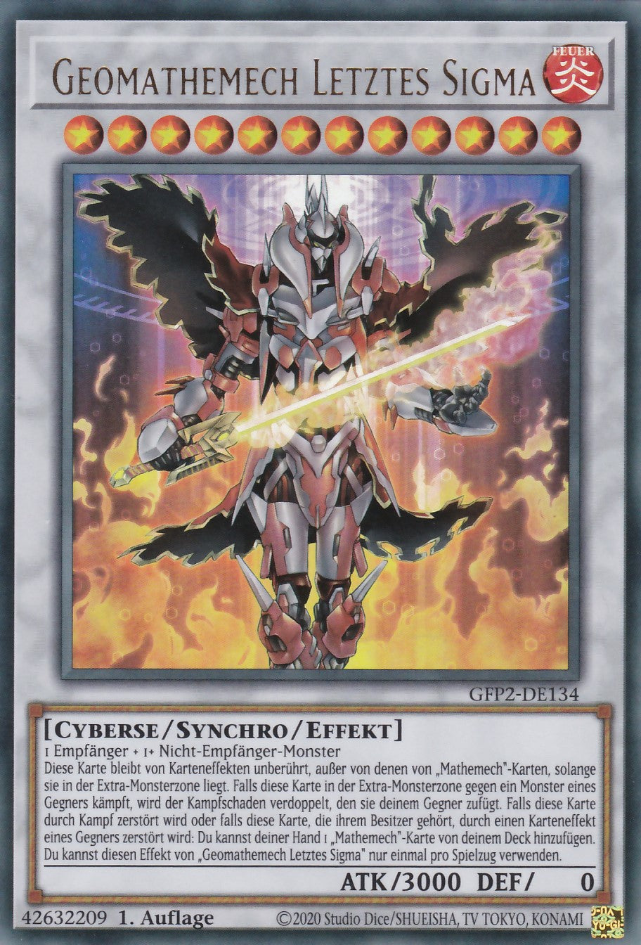 Geomathemech Letztes Sigma - GFP2-DE134 - Ultra Rare - Deutsch - 1. Auflage - Ghosts From the Past: The 2nd Haunting