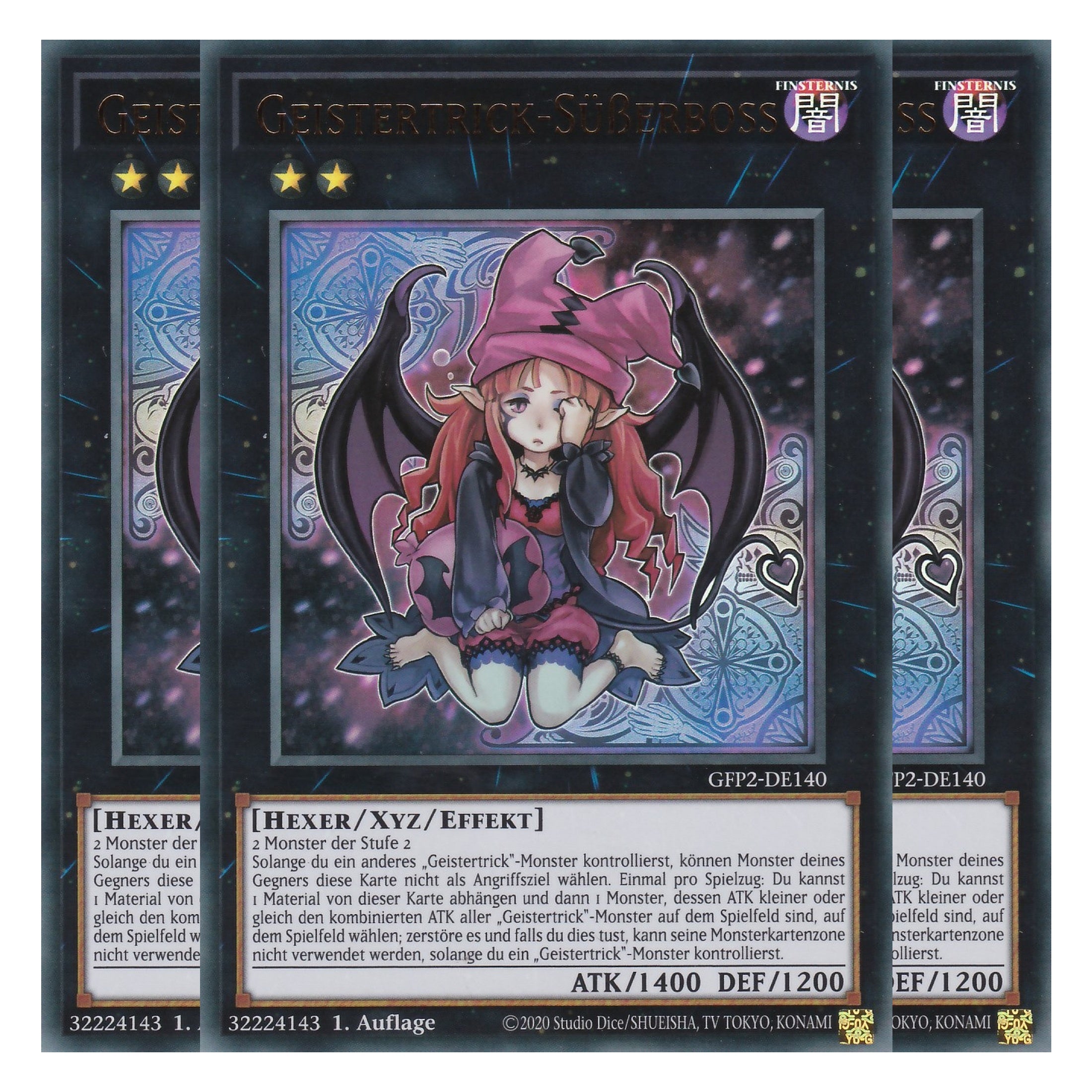 Geistertrick-Süßerboss - GFP2-DE140 - Ultra Rare - Deutsch - 1. Auflage - Ghost from the Past II The Second Hunting - Yu-Gi-Oh! - Playset (3 Kopien)