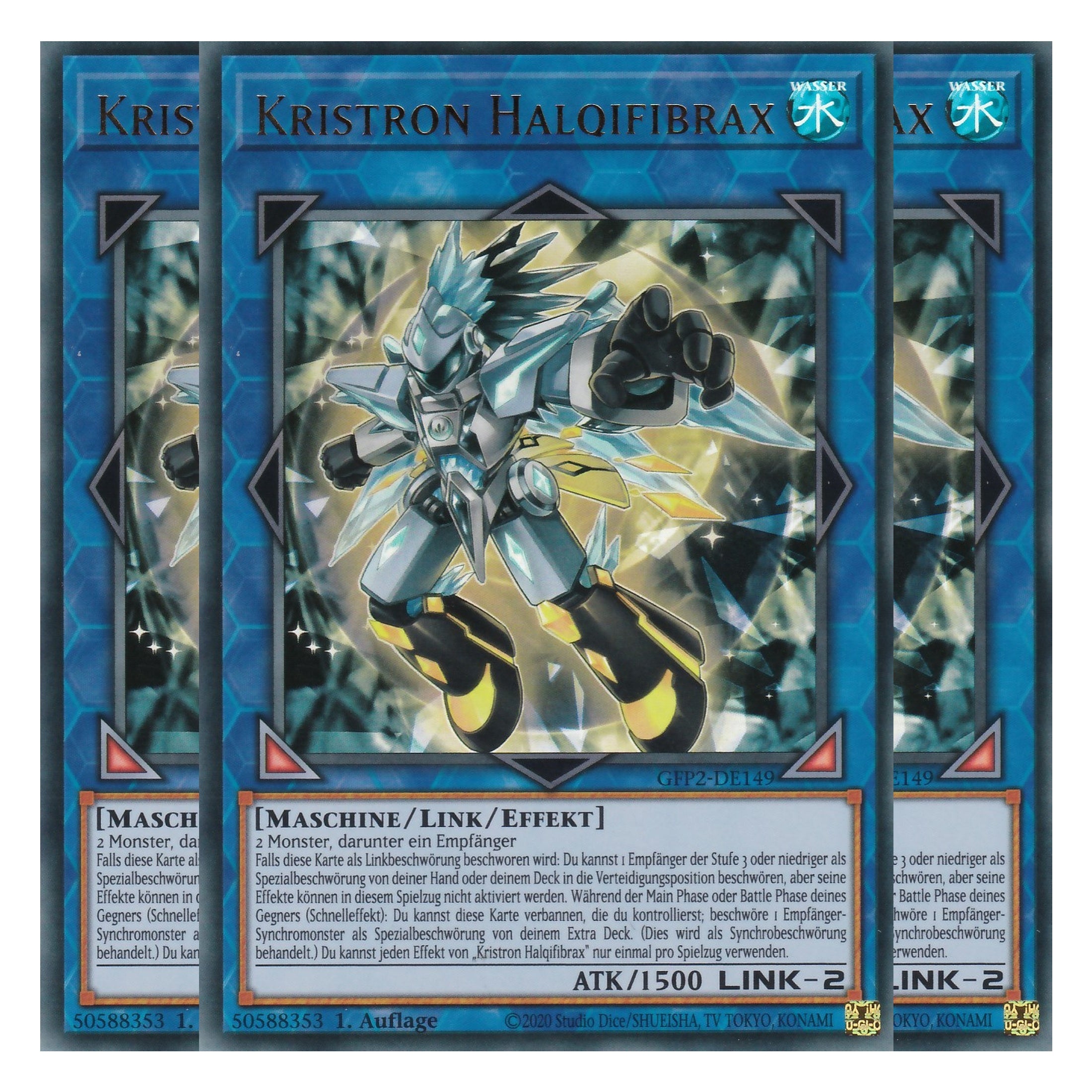Kristron Halqifibrax - GFP2-DE149 - Ultra Rare - Deutsch - 1. Auflage - Ghost from the Past II The Second Hunting - Yu-Gi-Oh! - Playset (3 Kopien)
