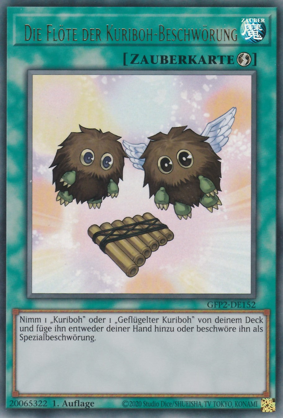 Die Flöte der Kuriboh-Beschwörung - GFP2-DE152 - Ultra Rare - Deutsch - 1. Auflage - Ghosts From the Past: The 2nd Haunting