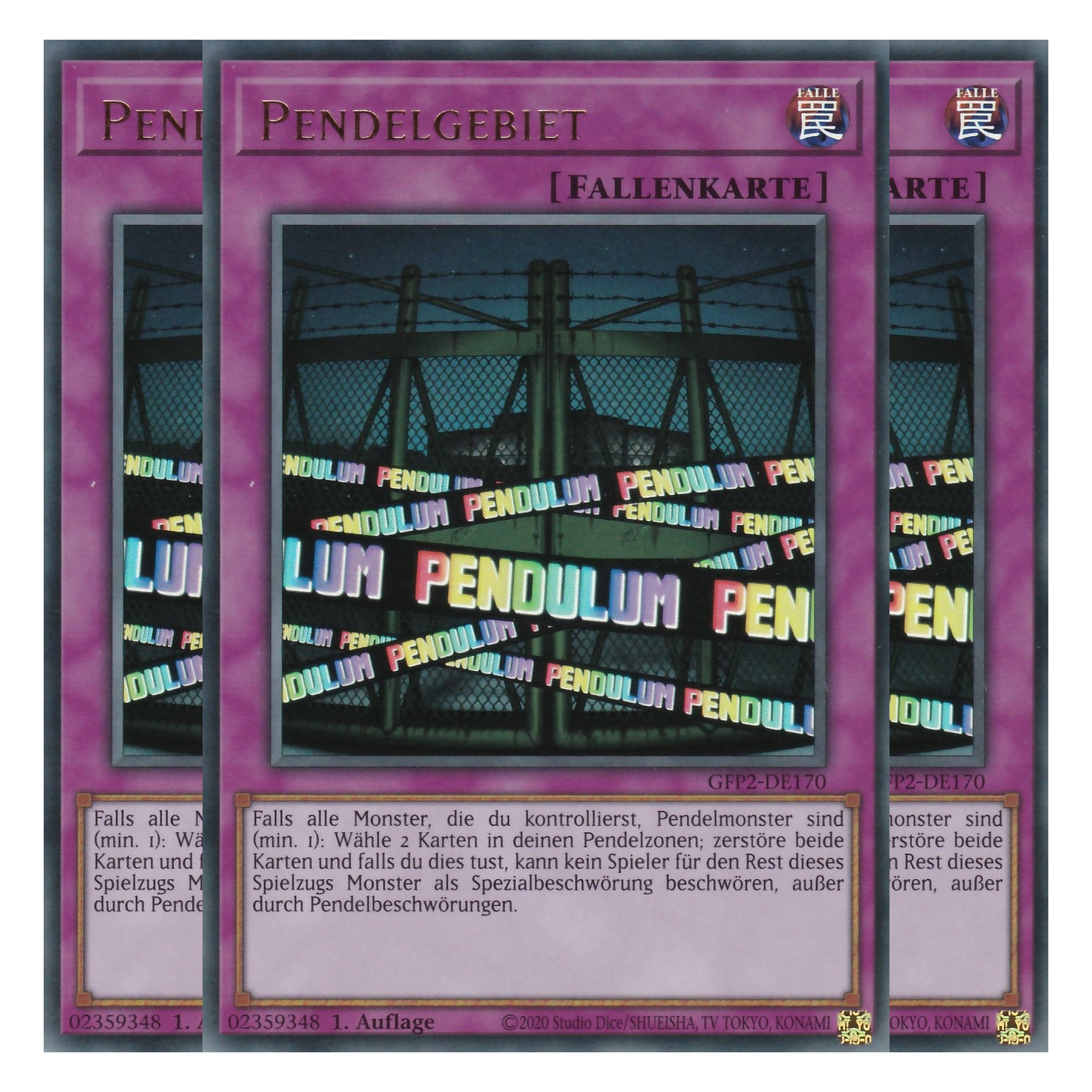 Pendelgebiet - GFP2-DE170 - Ultra Rare - Deutsch - 1. Auflage - Ghost from the Past II The Second Hunting - Yu-Gi-Oh! - Playset (3 Kopien)