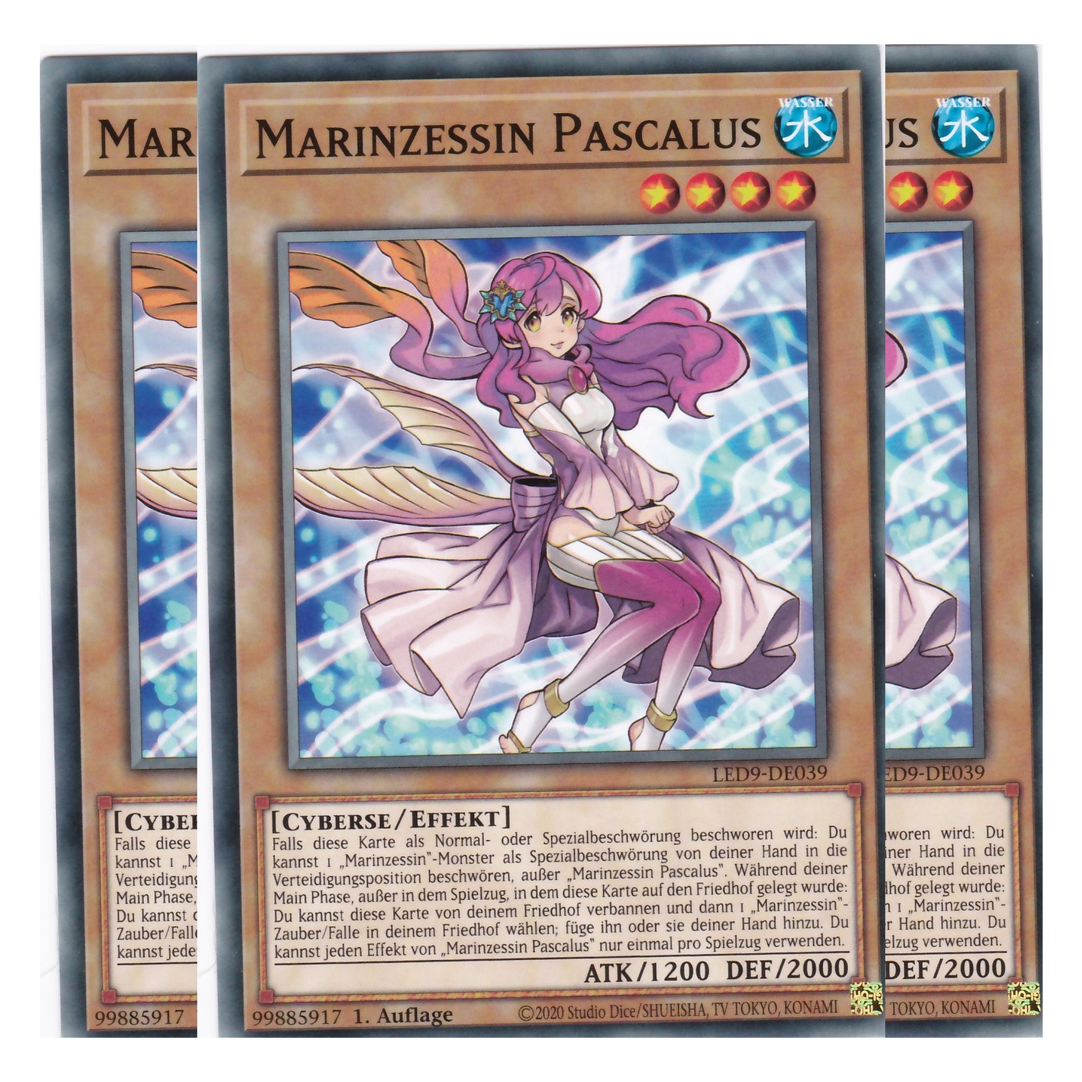 Marinzessin Pascalus - LED9-DE039 - Common - Deutsch - 1. Auflage - Legendary Duelists: Duels From the Deep - Playset (3 Kopien)