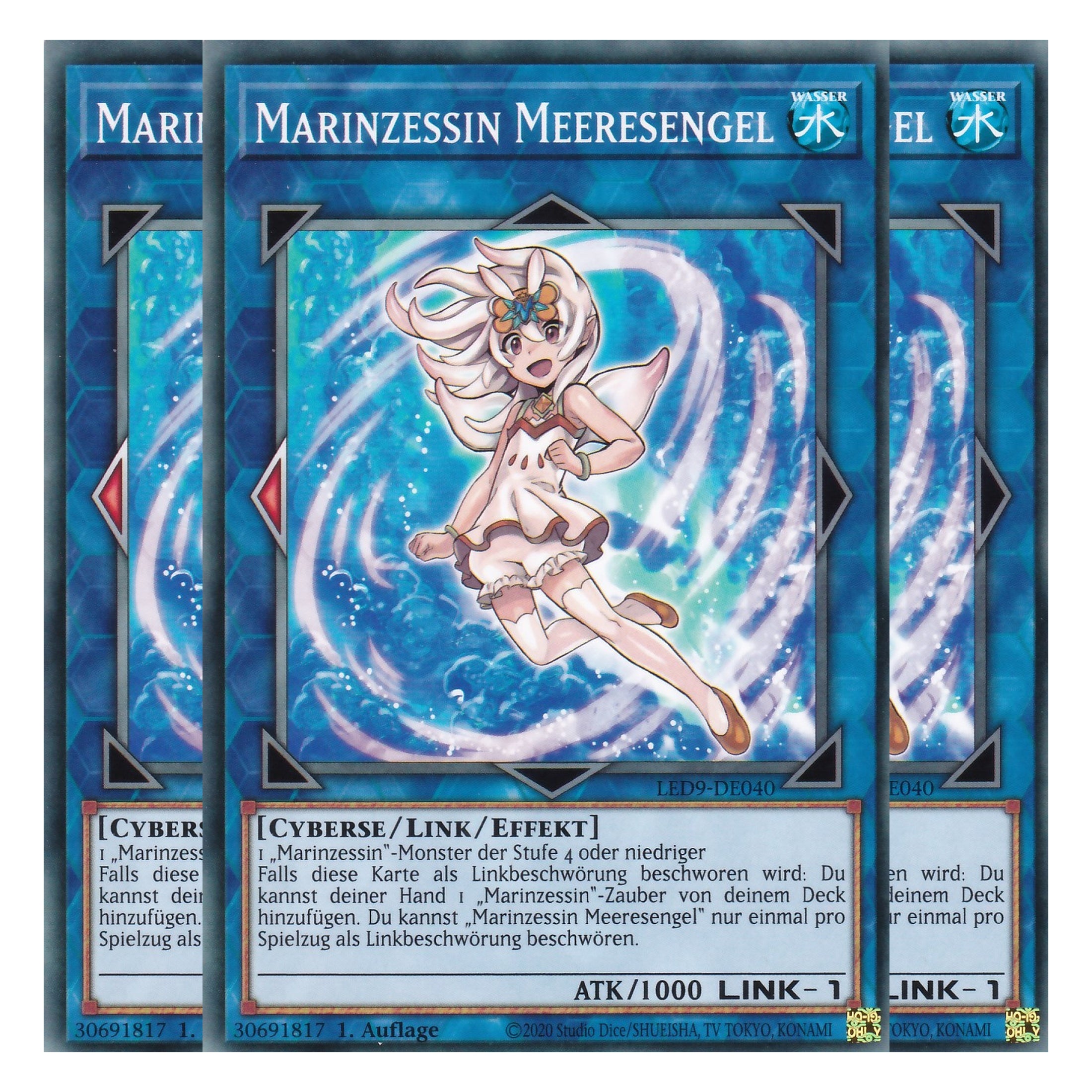 Marinzessin Meeresengel - LED9-DE040 - Common - Deutsch - 1. Auflage - Legendary Duelists: Duels From the Deep - Playset (3 Kopien)