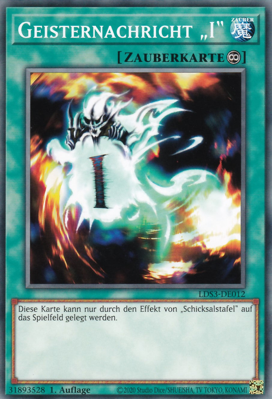 Geisternachricht „I“ - LDS3-DE012 - Common - Deutsch - 1. Auflage - Legendary Duelists: Season 3