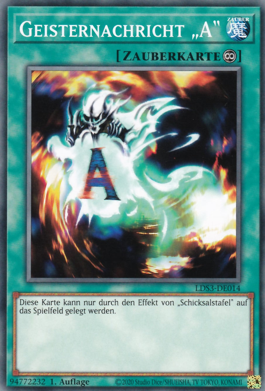 Geisternachricht „A“ - LDS3-DE014 - Common - Deutsch - 1. Auflage - Legendary Duelists: Season 3