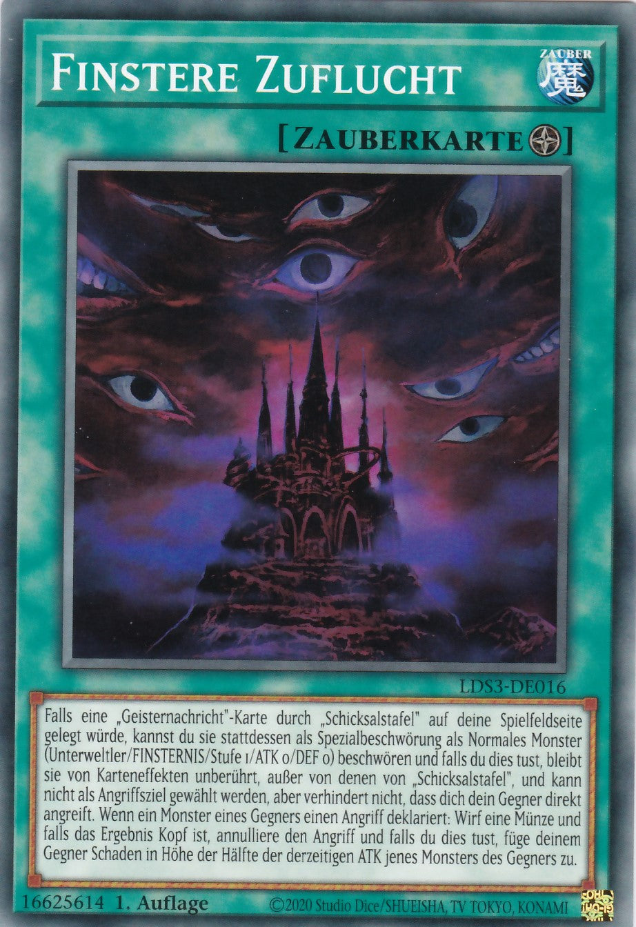 Finstere Zuflucht - LDS3-DE016 - Common - Deutsch - 1. Auflage - Legendary Duelists: Season 3