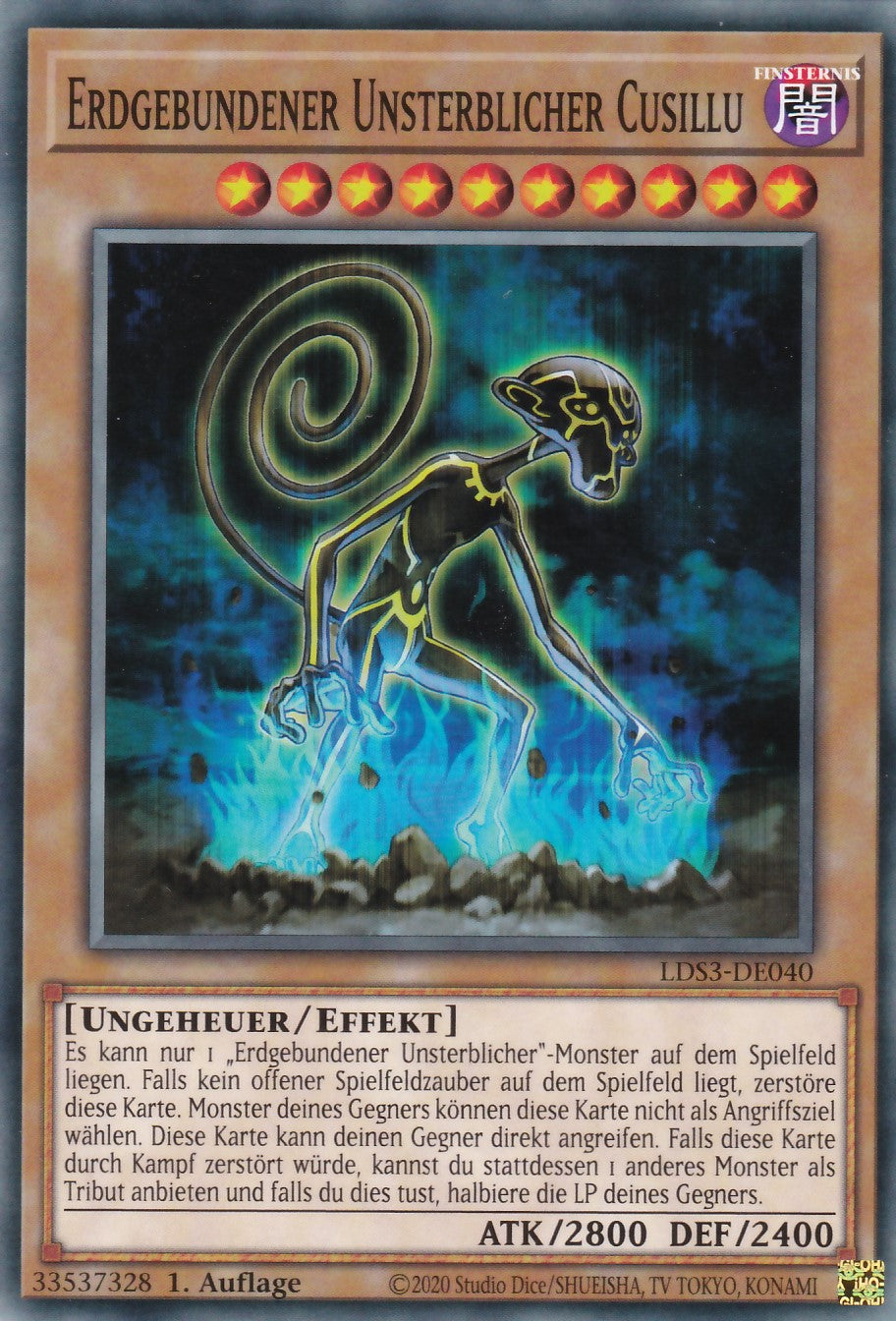 Erdgebundener Unsterblicher Cusillu - LDS3-DE040 - Common - Deutsch - 1. Auflage - Legendary Duelists: Season 3