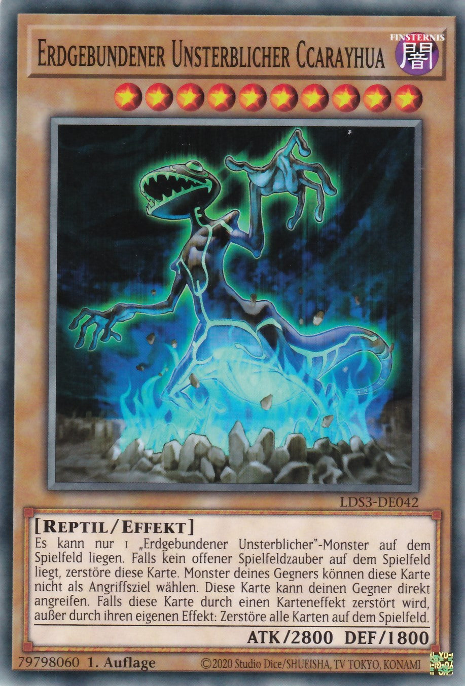 Erdgebundener Unsterblicher Ccarayhua - LDS3-DE042 - Common - Deutsch - 1. Auflage - Legendary Duelists: Season 3