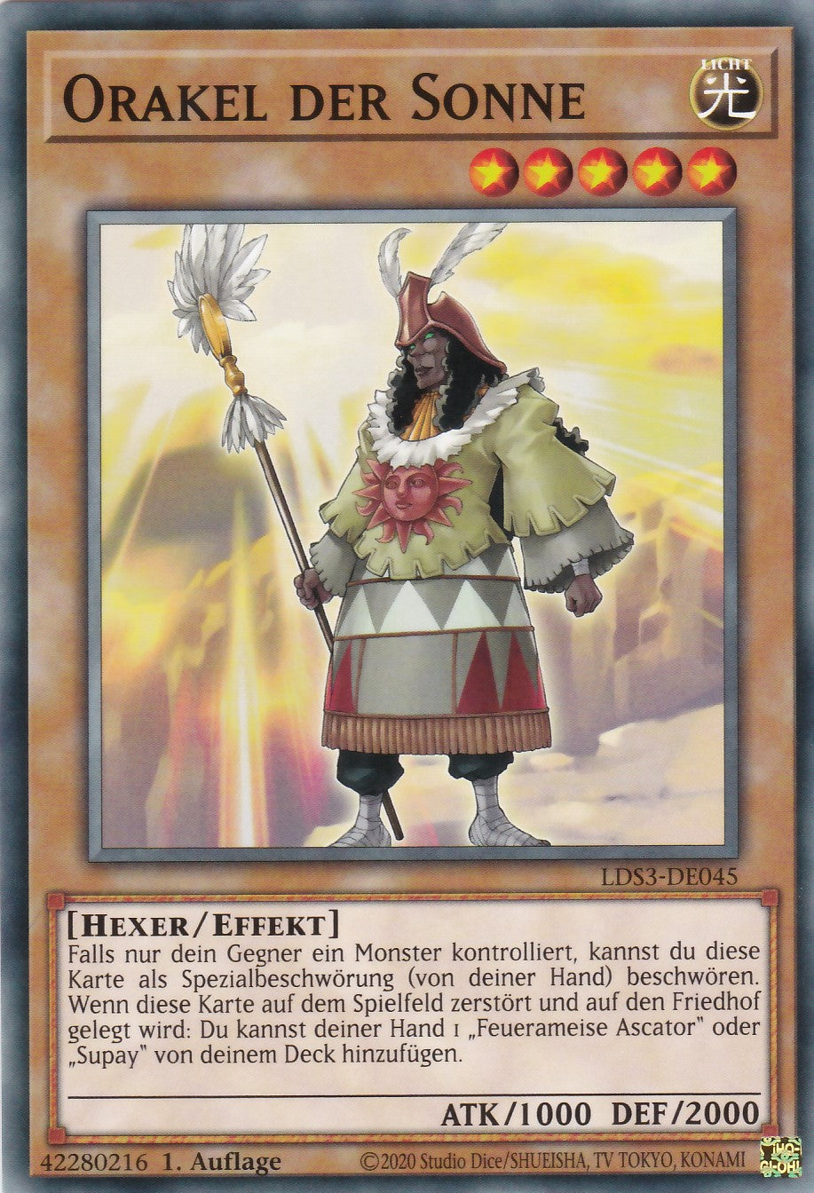 Orakel der Sonne - LDS3-DE045 - Common - Deutsch - 1. Auflage - Legendary Duelists: Season 3