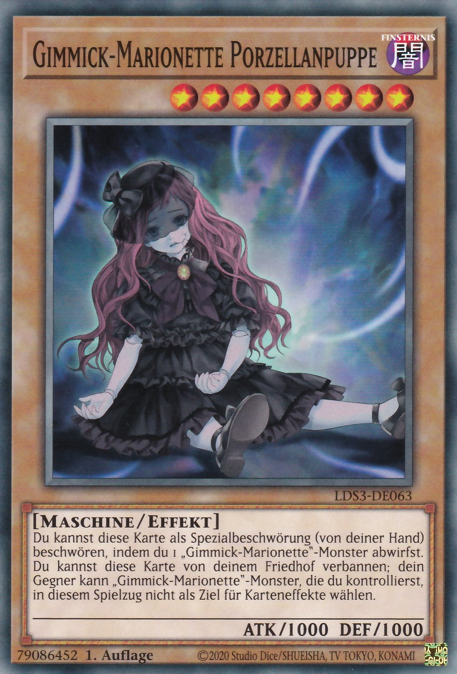 Gimmick-Marionette Porzellanpuppe - LDS3-DE063 - Common - Deutsch - 1. Auflage - Legendary Duelists: Season 3