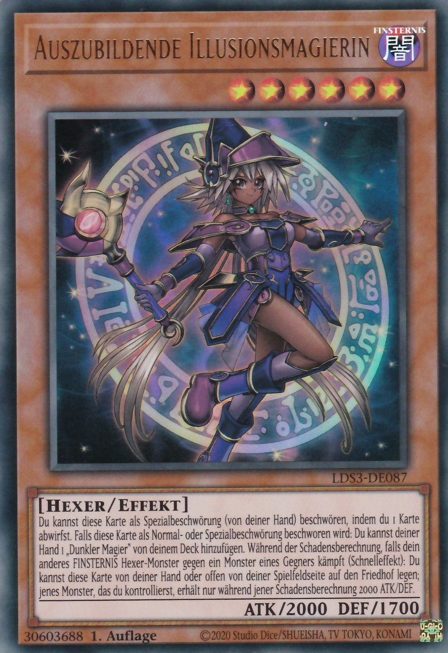 Auszubildende Illusionsmagierin - LDS3-DE087 - Ultra Rare - Deutsch - 1. Auflage - Legendary Duelists: Season 3