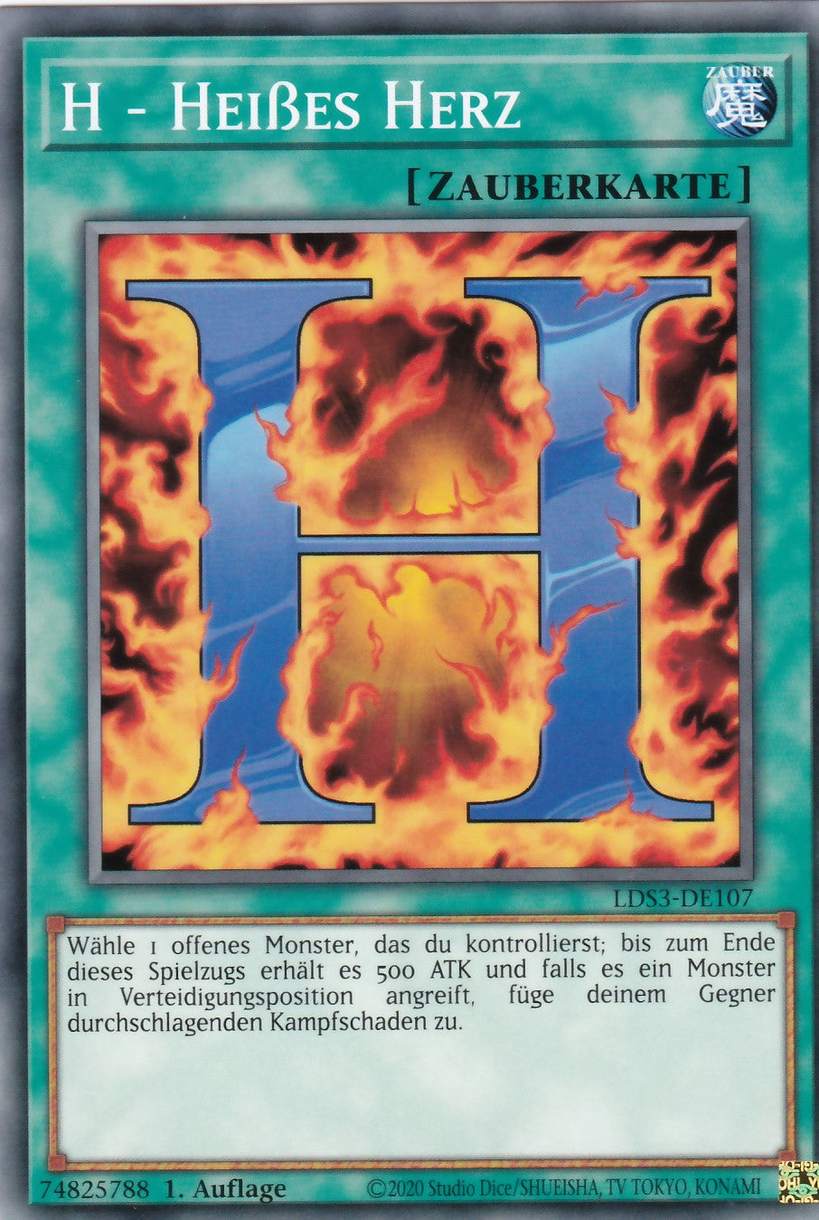 H - Heißes Herz - LDS3-DE107 - Common - Deutsch - 1. Auflage - Legendary Duelists: Season 3