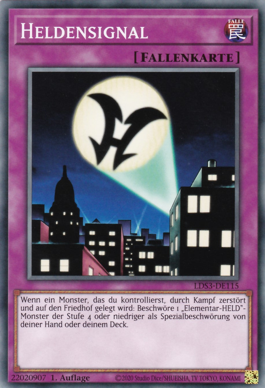Heldensignal - LDS3-DE115 - Common - Deutsch - 1. Auflage - Legendary Duelists: Season 3