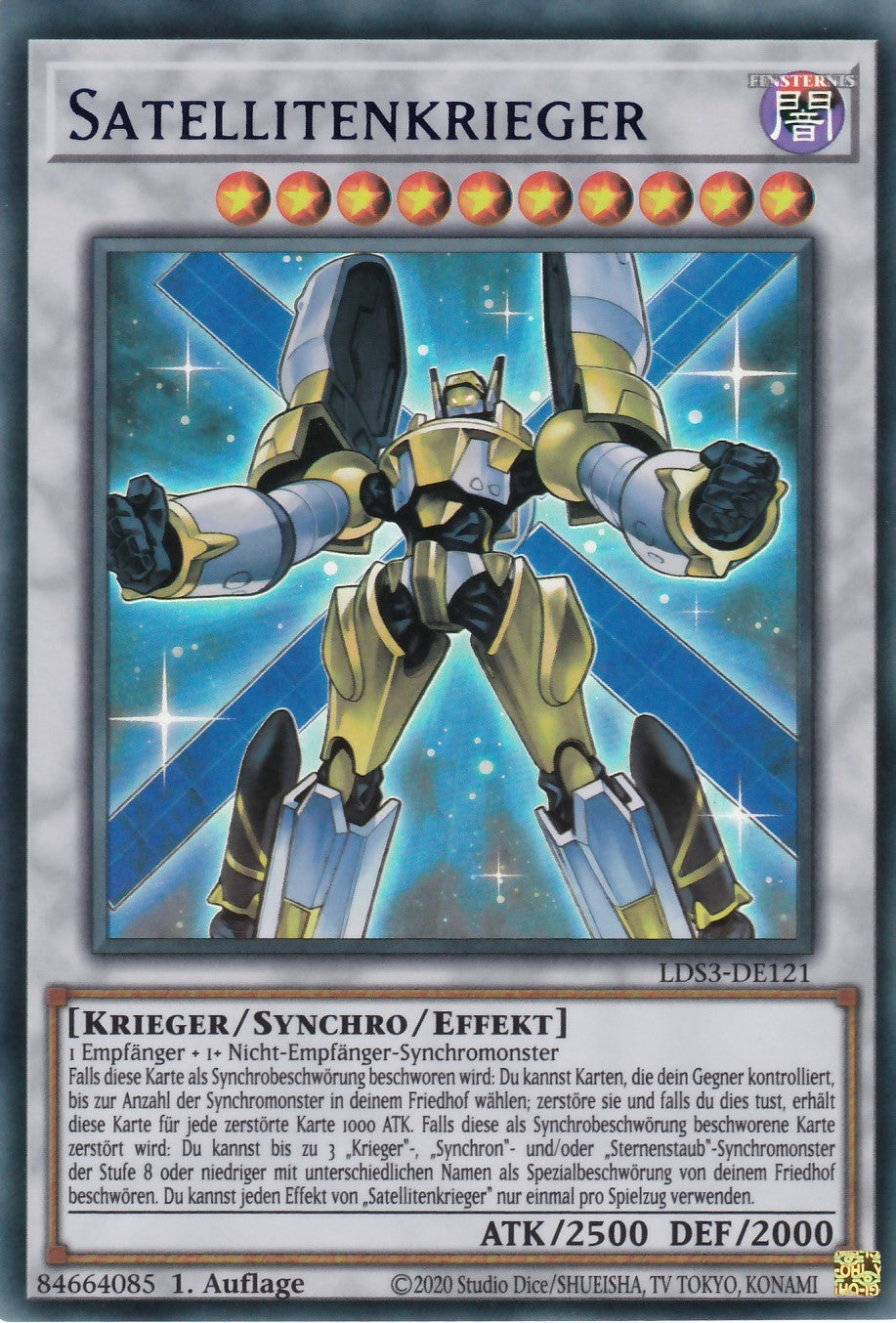 Satellitenkrieger - LDS3-DE121 - Ultra Rare - Deutsch - 1. Auflage - Legendary Duelists: Season 3