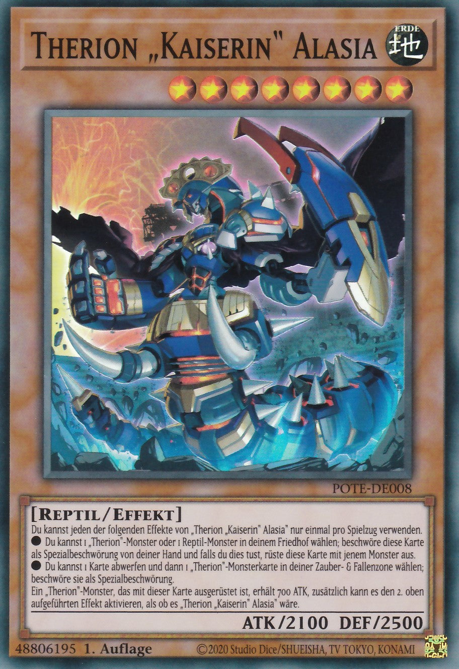 Therion „Kaiserin“ Alasia - POTE-DE008 - Super Rare - Deutsch - 1. Auflage - Power of the Elements
