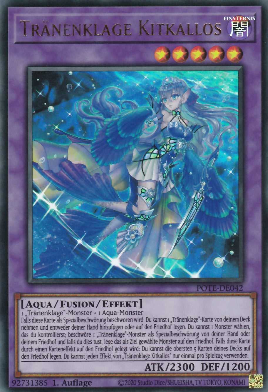 Tränenklage Kitkallos - POTE-DE042 - Ultra Rare - Deutsch - 1. Auflage - Power of the Elements