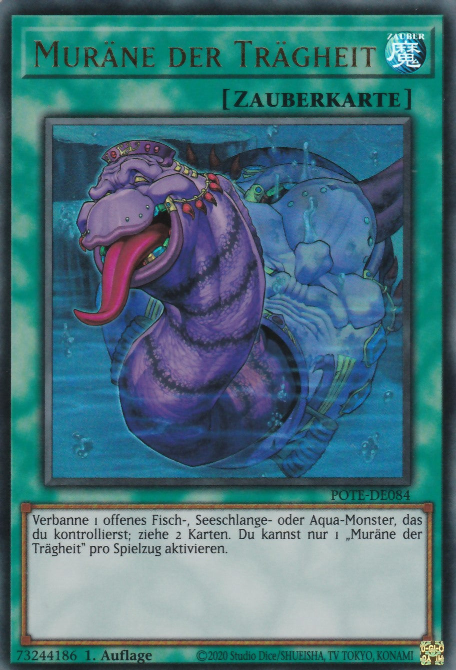 Muräne der Trägheit - POTE-DE084 - Ultra Rare - Deutsch - 1. Auflage - Power of the Elements
