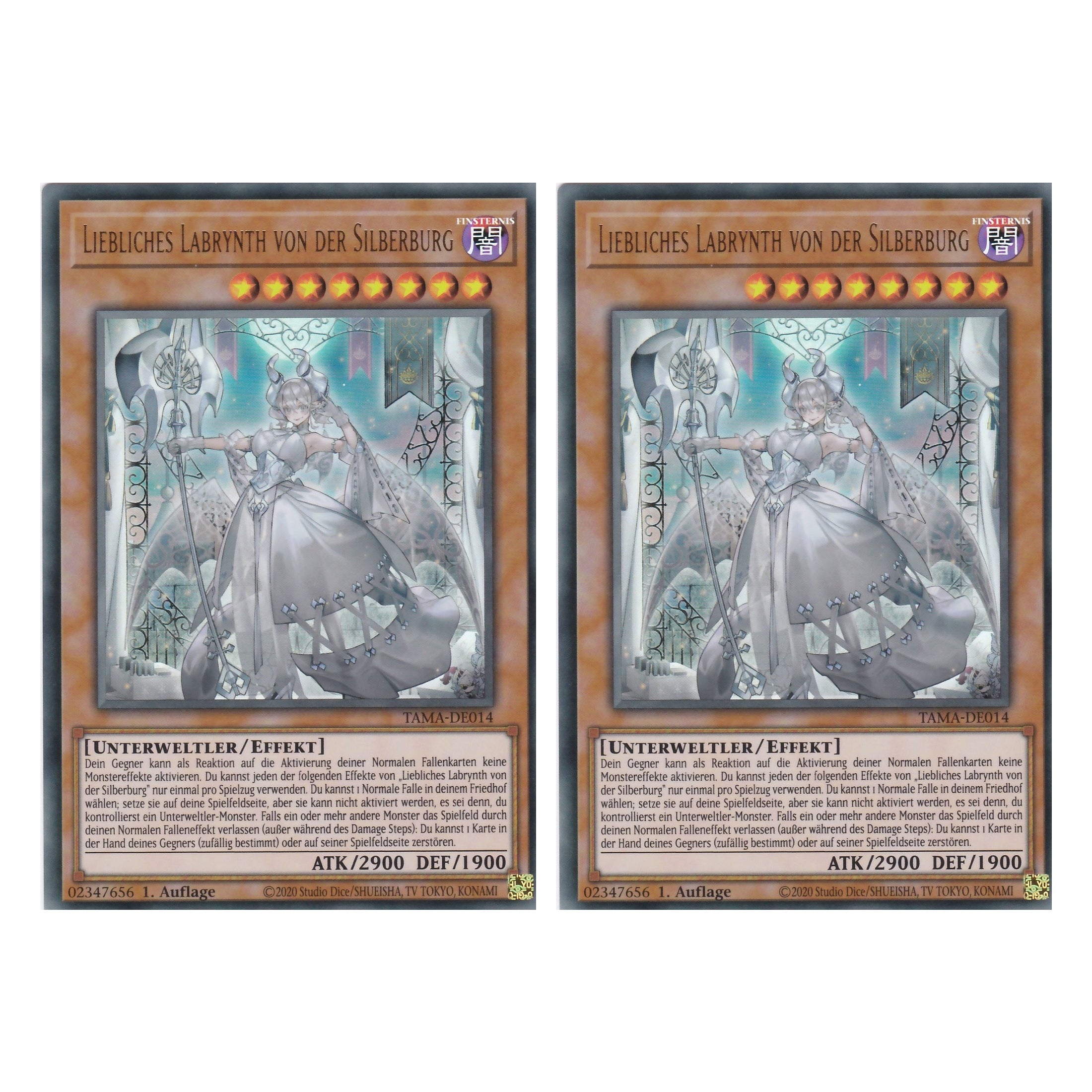 Liebliches Labrynth von der Silberburg - TAMA-DE014 - Ultra Rare - 1. Auflage - Deutsch - Tactical Masters - Yu-Gi-Oh! - Duo Set (2 Stück)