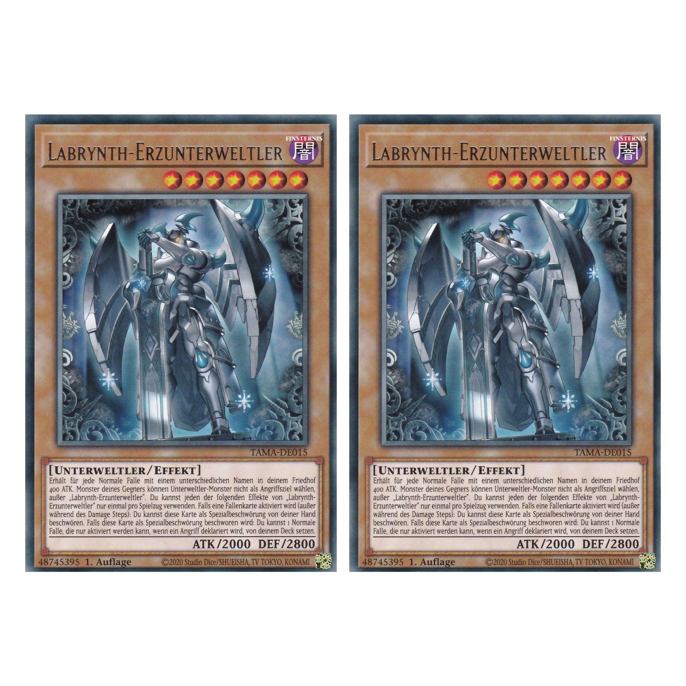 Labrynth-Erzunterweltler - TAMA-DE015 - Rare - 1. Auflage - Deutsch - Tactical Masters - Yu-Gi-Oh! - Duo Set (2 Stück)