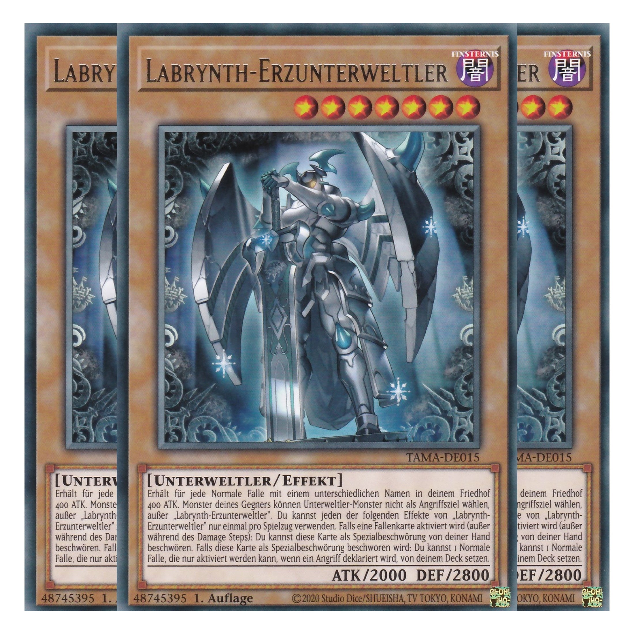 Labrynth-Erzunterweltler - TAMA-DE015 - Rare - 1. Auflage - Deutsch - Tactical Masters - Yu-Gi-Oh! - Playset (3 Kopien)