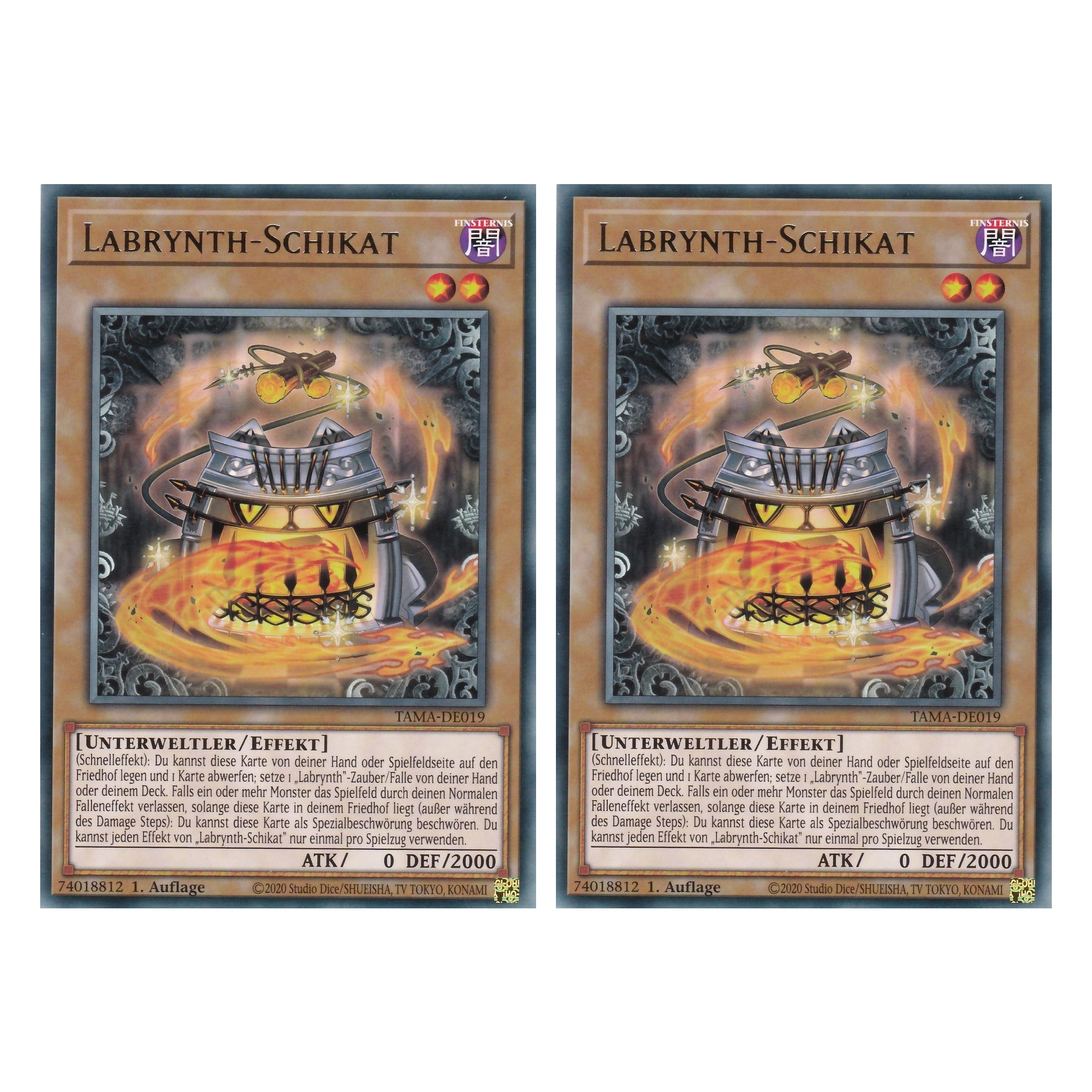 Labrynth-Schikat - TAMA-DE019 - Rare - 1. Auflage - Deutsch - Tactical Masters - Yu-Gi-Oh! - Duo Set (2 Stück)