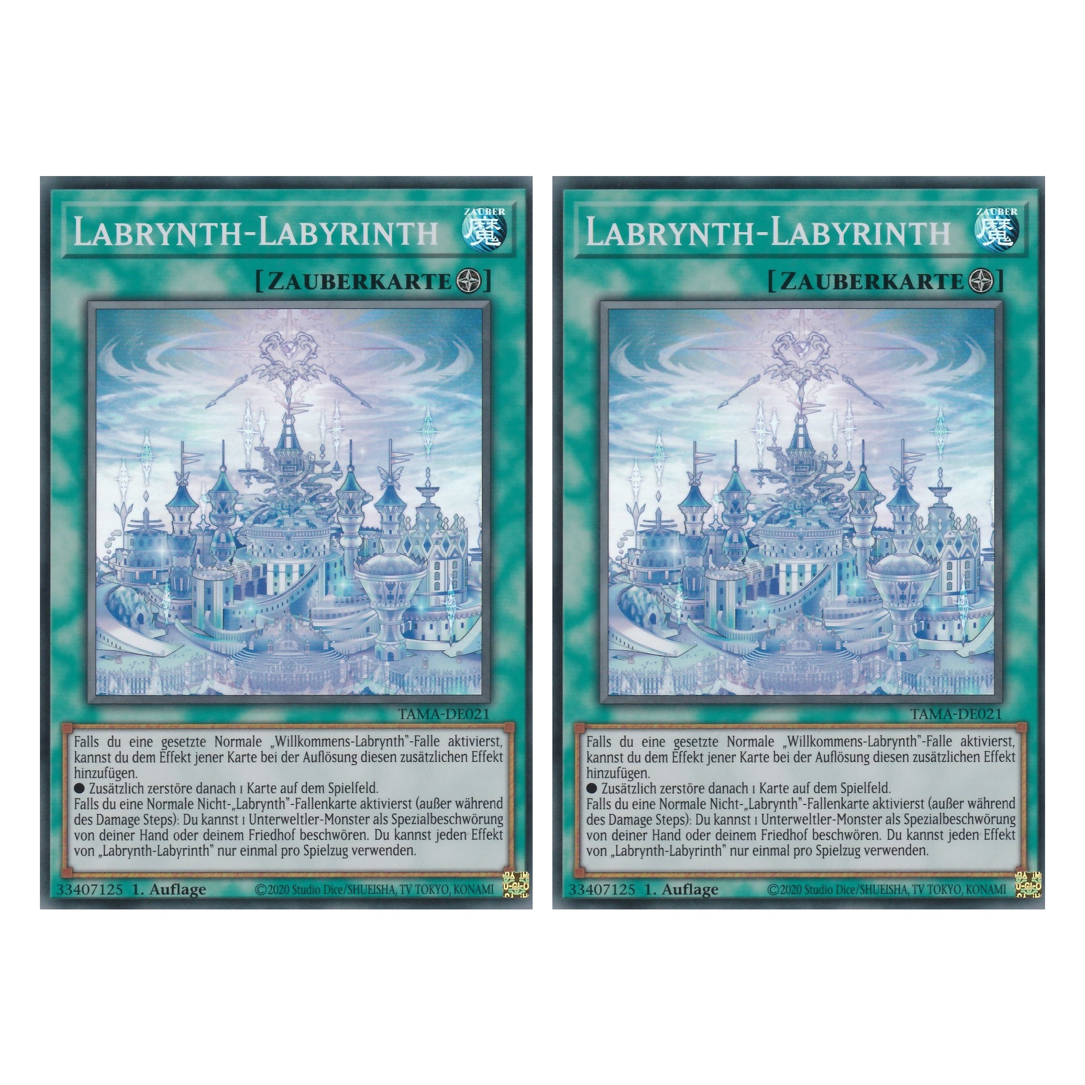 Labrynth-Labyrinth - TAMA-DE021 - Super Rare - 1. Auflage - Deutsch - Tactical Masters - Yu-Gi-Oh! - Duo Set (2 Stück)