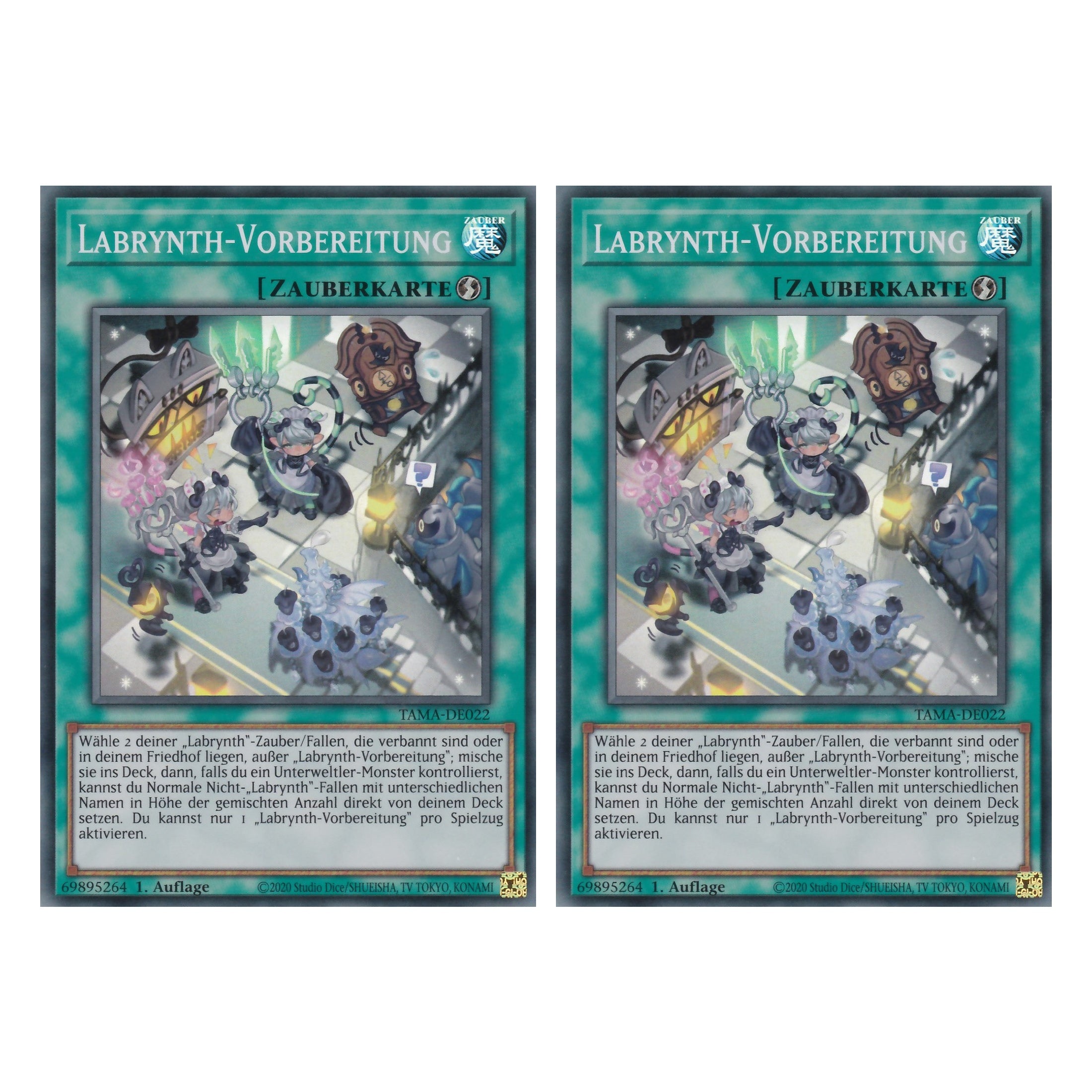 Labrynth-Vorbereitung - TAMA-DE022 - Super Rare - 1. Auflage - Deutsch - Tactical Masters - Yu-Gi-Oh! - Duo Set (2 Stück)