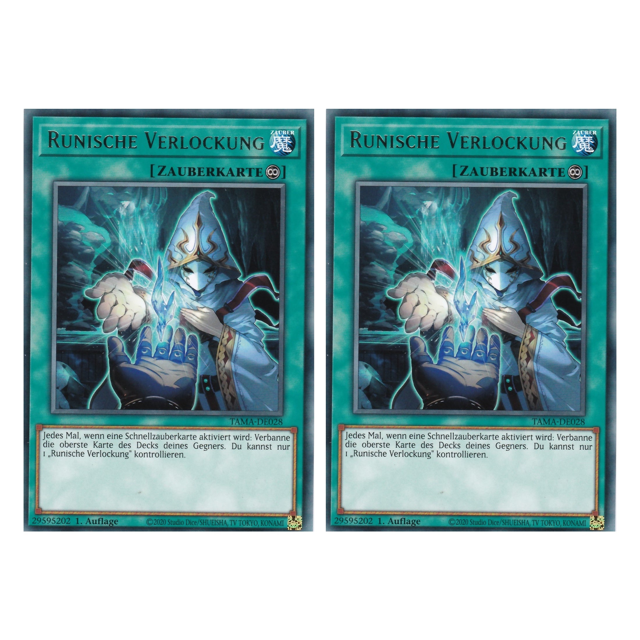 Runische Verlockung - TAMA-DE028 - Rare - 1. Auflage - Deutsch - Tactical Masters - Yu-Gi-Oh! - Duo Set (2 Stück)