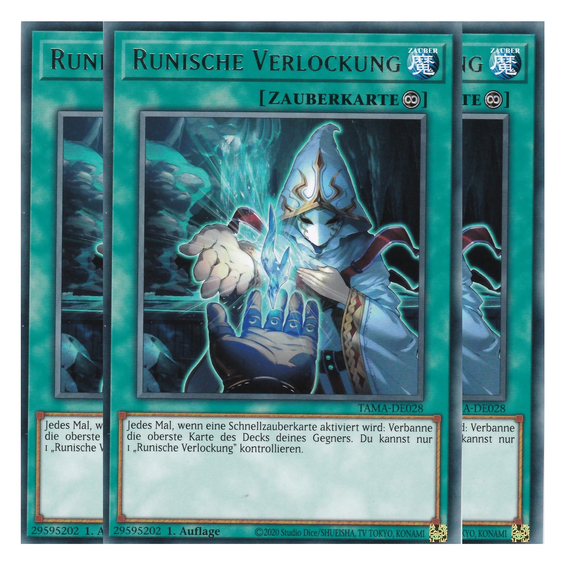 Runische Verlockung - TAMA-DE028 - Rare - 1. Auflage - Deutsch - Tactical Masters - Yu-Gi-Oh! - Playset (3 Kopien)