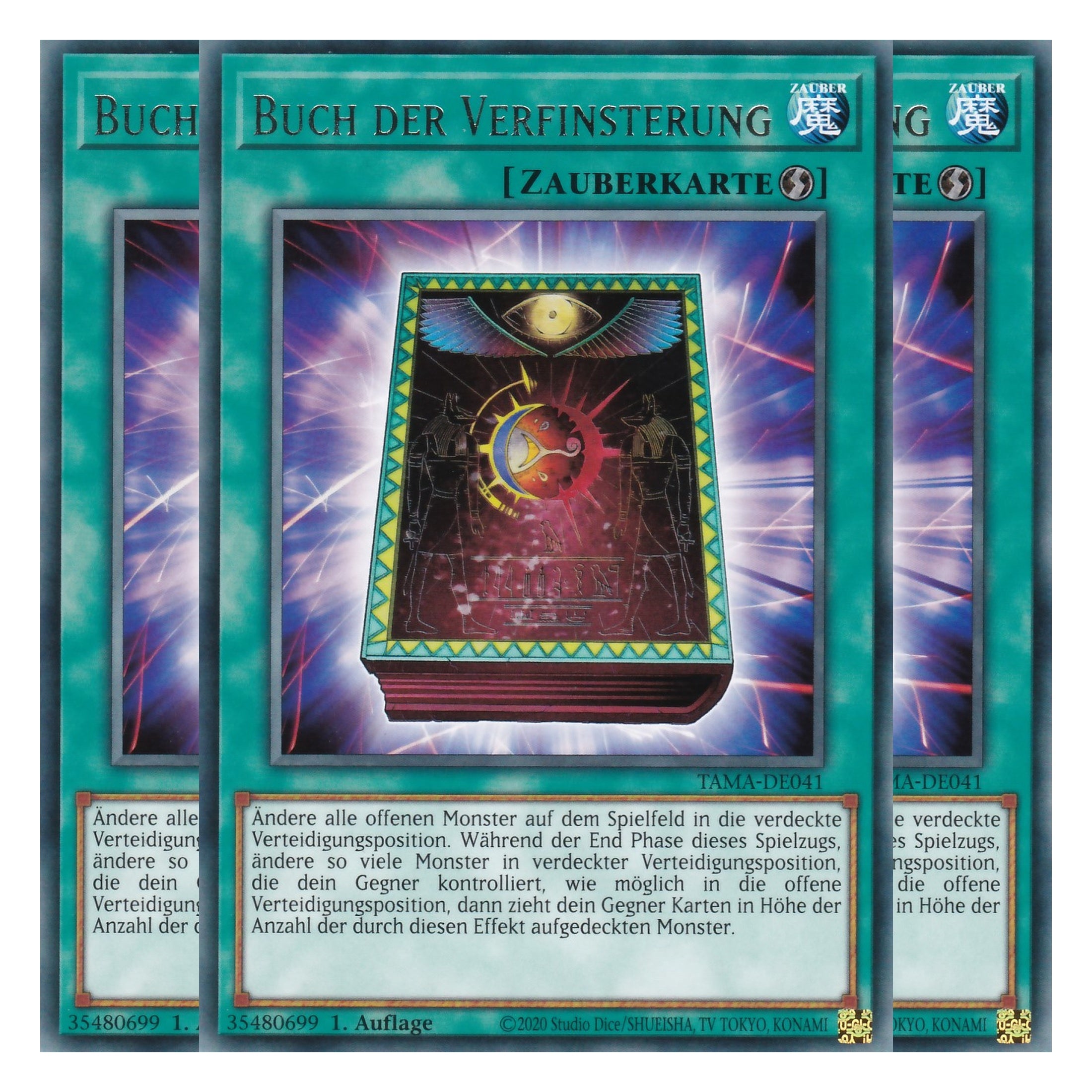 Buch der Verfinsterung - TAMA-DE041 - Rare - 1. Auflage - Deutsch - Tactical Masters - Yu-Gi-Oh! - Playset (3 Kopien)