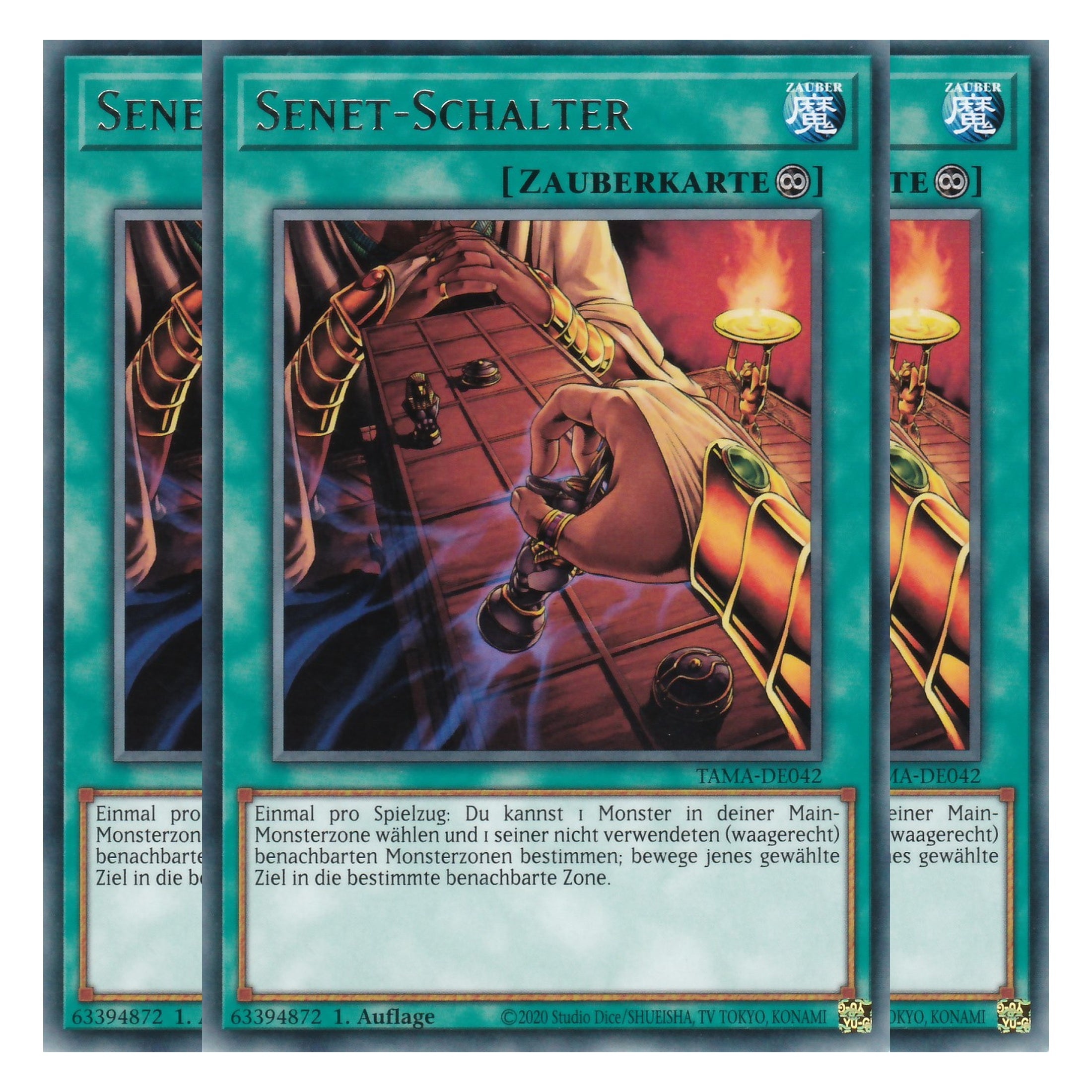Senet-Schalter - TAMA-DE042 - Rare - 1. Auflage - Deutsch - Tactical Masters - Yu-Gi-Oh! - Playset (3 Kopien)