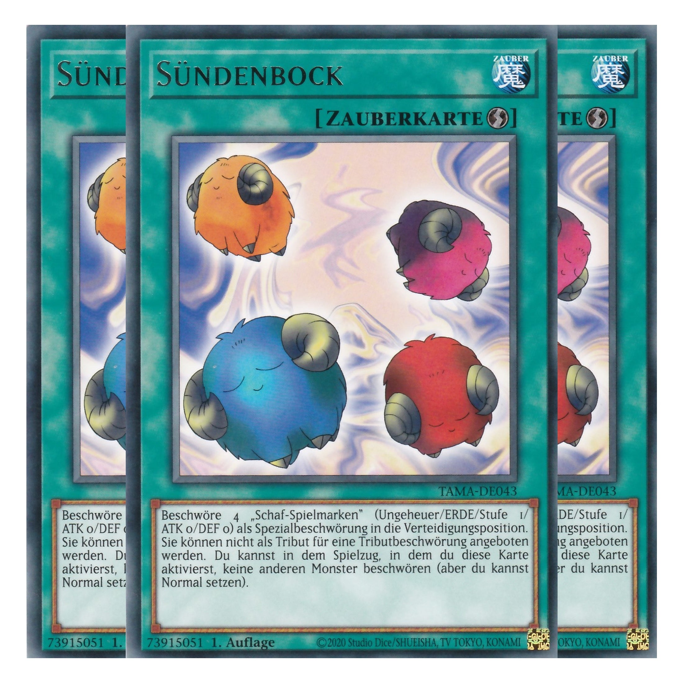 Sündenbock - TAMA-DE043 - Rare - 1. Auflage - Deutsch - Tactical Masters - Yu-Gi-Oh! - Playset (3 Kopien)