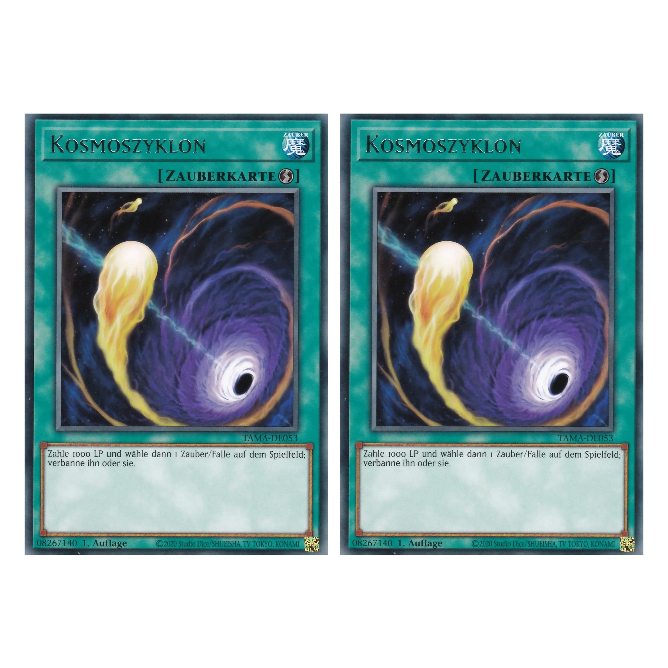 Kosmoszyklon - TAMA-DE053 - Rare - 1. Auflage - Deutsch - Tactical Masters - Yu-Gi-Oh! - Duo Set (2 Stück)
