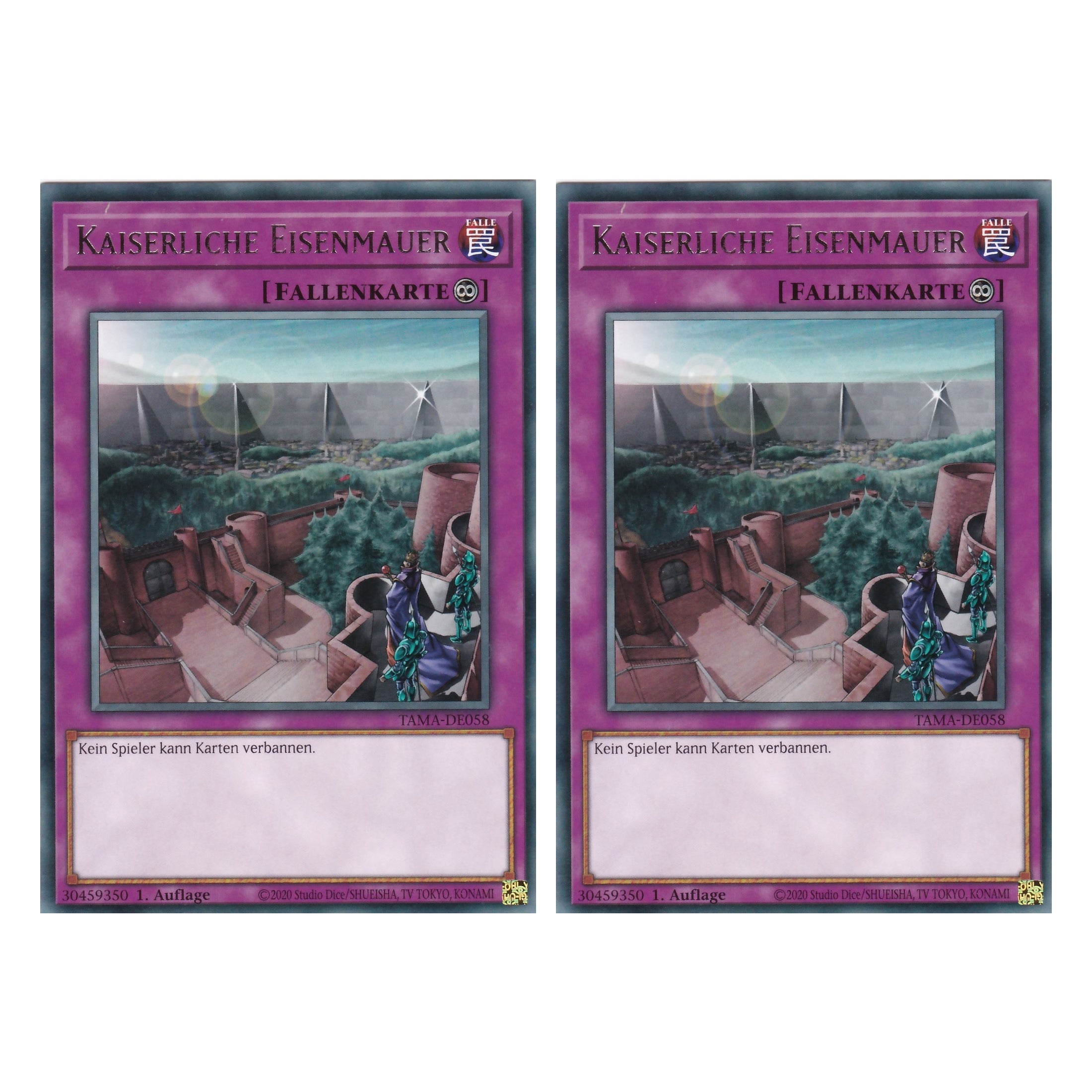 Kaiserliche Eisenmauer - TAMA-DE058 - Rare - 1. Auflage - Deutsch - Tactical Masters - Yu-Gi-Oh! - Duo Set (2 Stück)