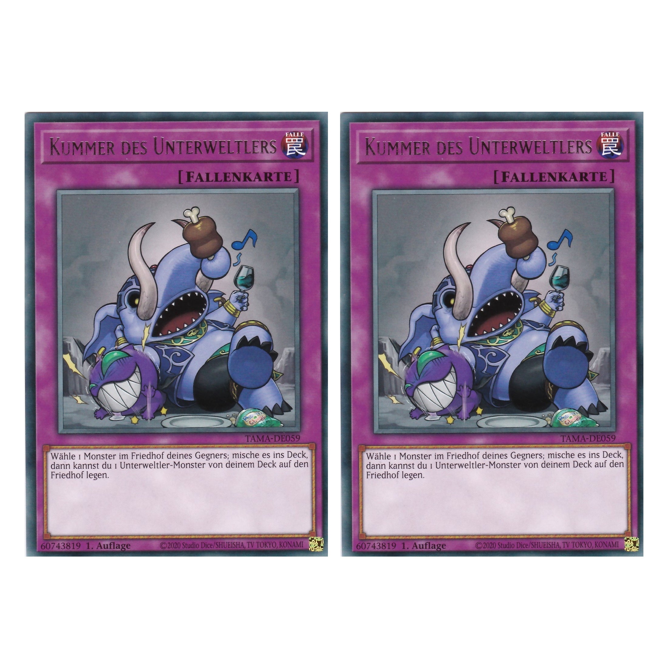 Kummer des Unterweltlers - TAMA-DE059 - Rare - 1. Auflage - Deutsch - Tactical Masters - Yu-Gi-Oh! - Duo Set (2 Stück)