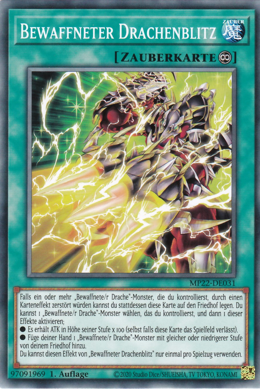 Bewaffneter Drachenblitz - MP22-DE031 - Common - Deutsch - 1. Auflage - 2022 Tin of the Pharaoh's Gods