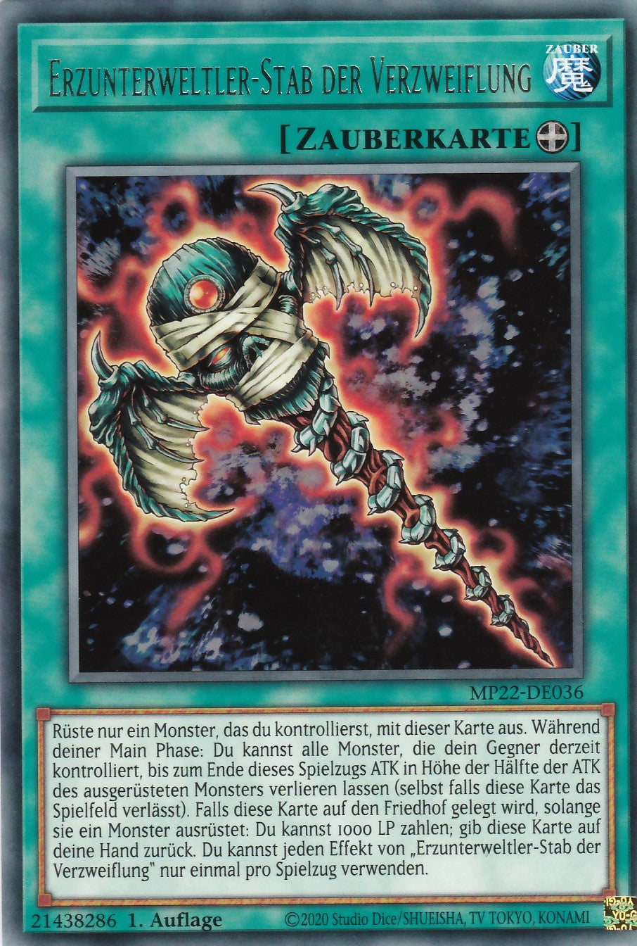Erzunterweltler-Stab der Verzweiflung - MP22-DE036 - Rare - Deutsch - 1. Auflage - 2022 Tin of the Pharaoh's Gods