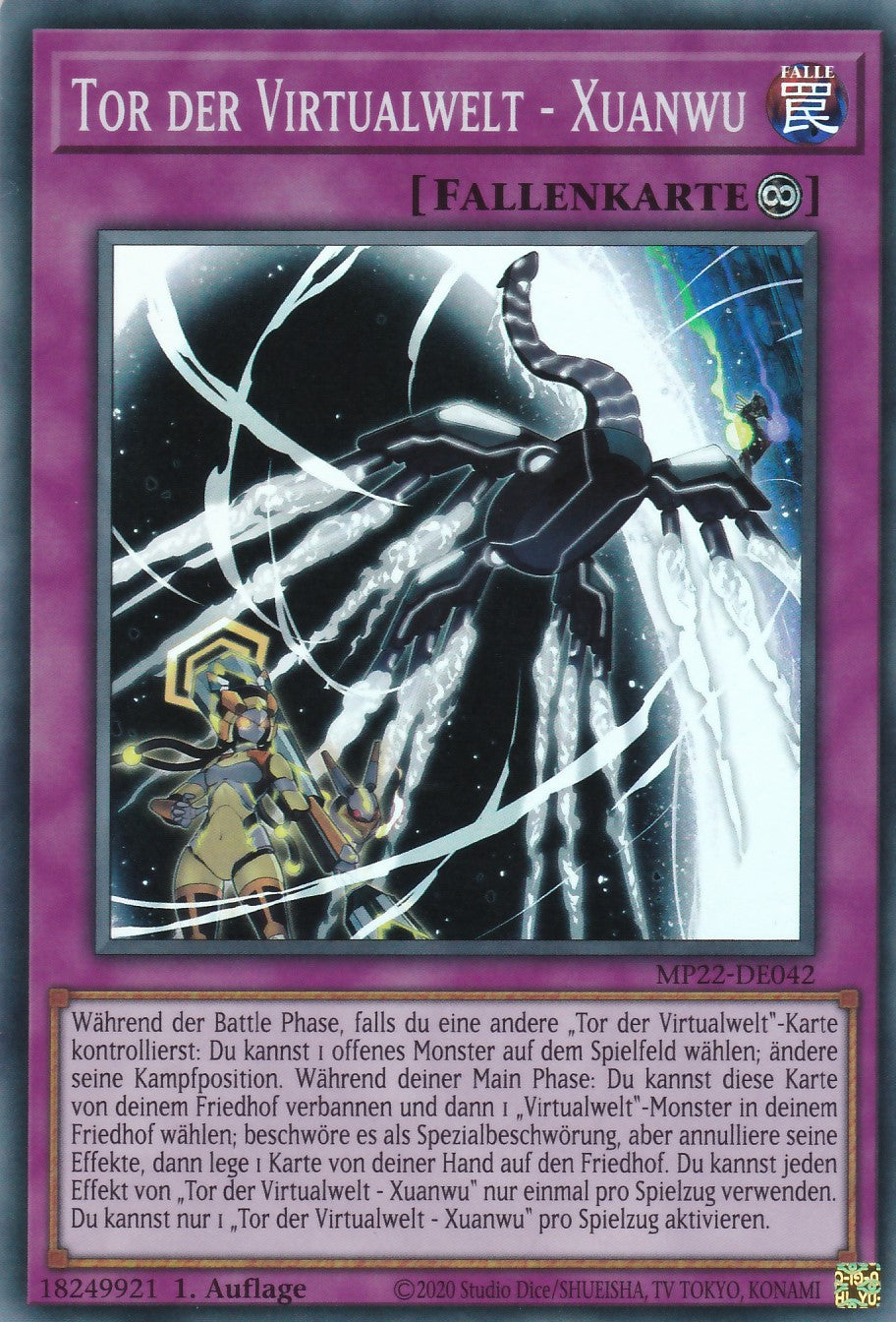 Tor der Virtualwelt - Xuanwu - MP22-DE042 - Super Rare - Deutsch - 1. Auflage - 2022 Tin of the Pharaoh's Gods