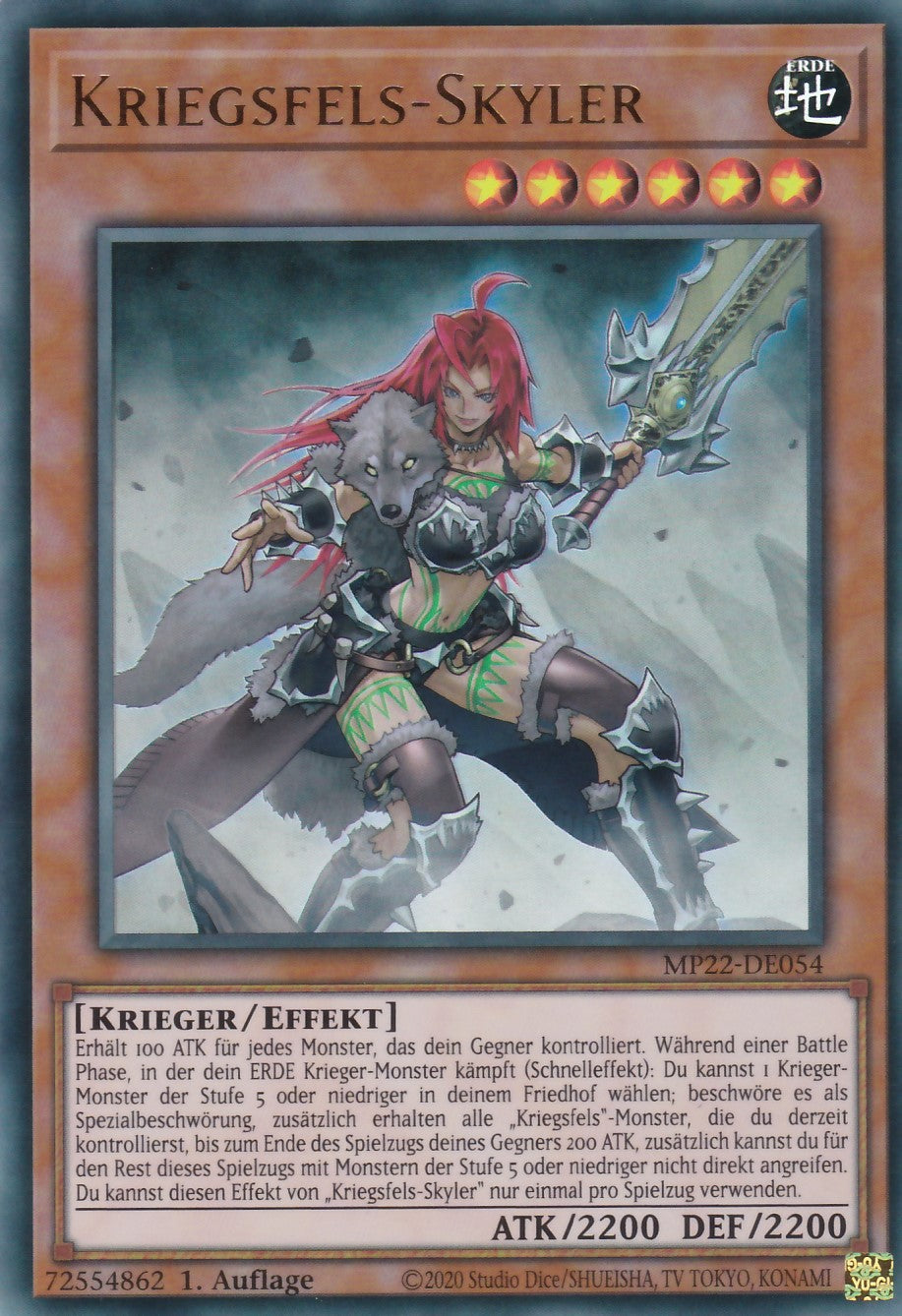 Kriegsfels-Skyler - MP22-DE054 - Ultra Rare - Deutsch - 1. Auflage - 2022 Tin of the Pharaoh's Gods