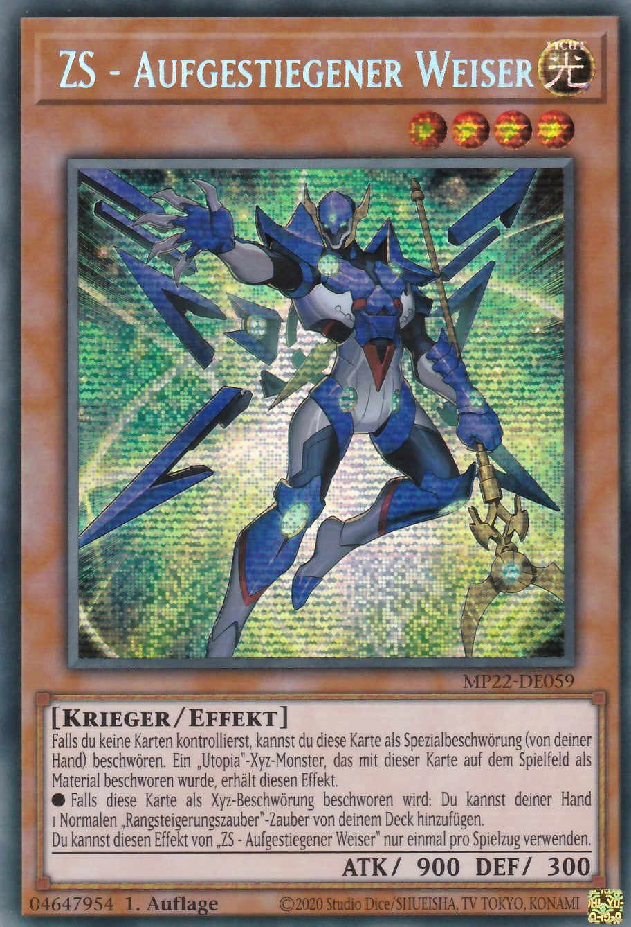 ZS - Aufgestiegener Weiser - MP22-DE059 - Secret Rare - Deutsch - 1. Auflage - 2022 Tin of the Pharaoh's Gods