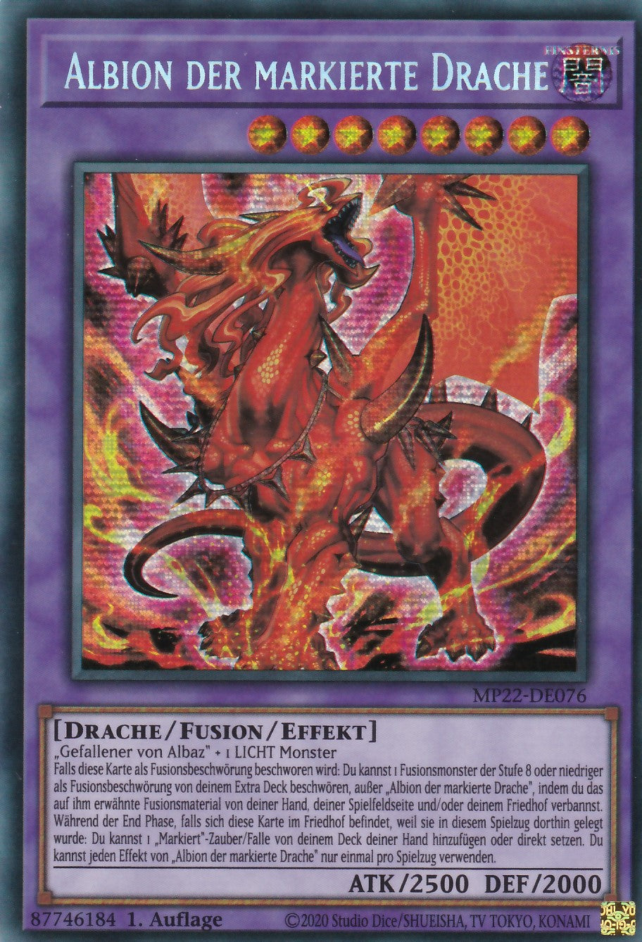 Albion der markierte Drache - MP22-DE076 - Secret Rare - Deutsch - 1. Auflage - 2022 Tin of the Pharaoh's Gods